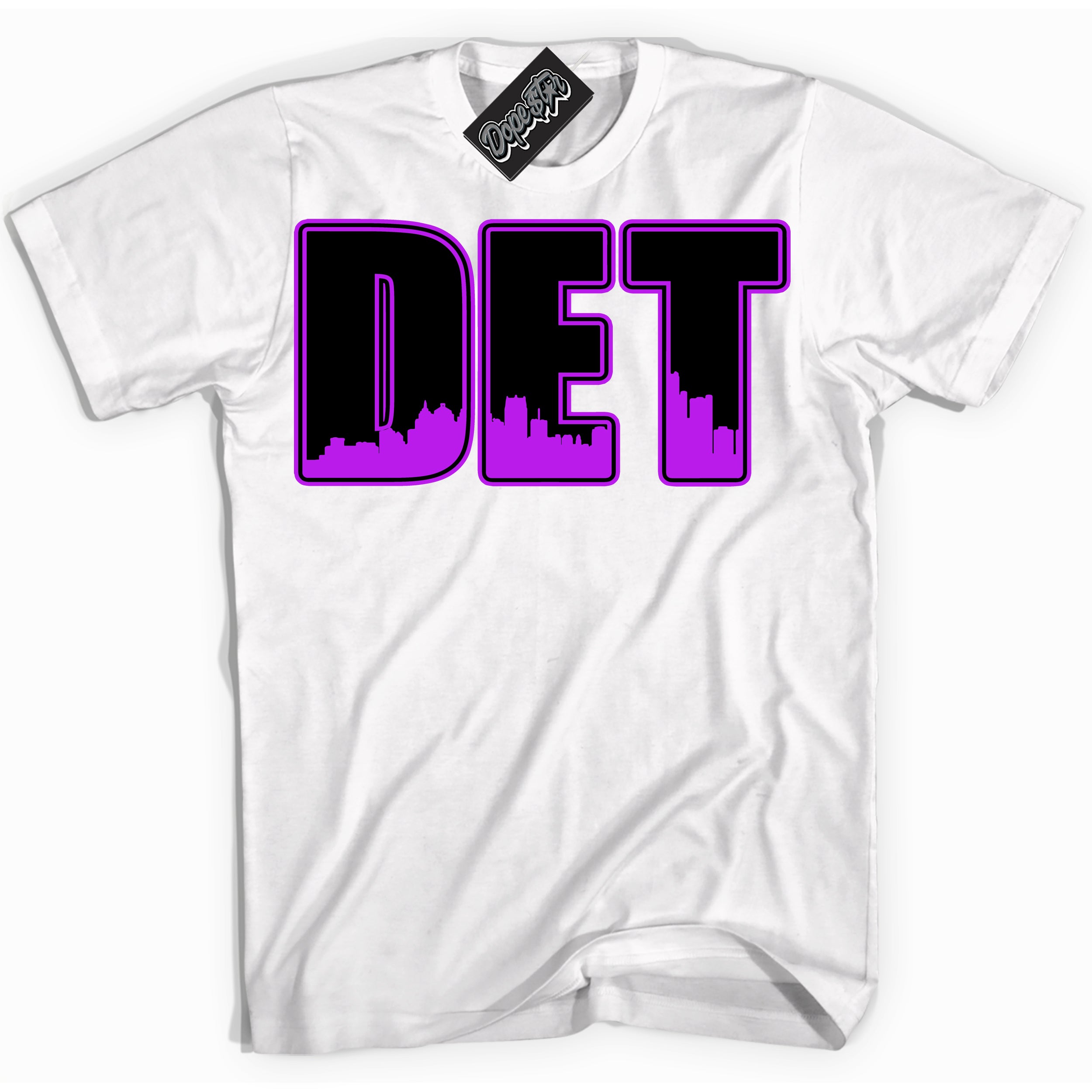 Cool White Shirt with “ Detroit” design that perfectly matches RTKT Genesis Dunk Sneakers.