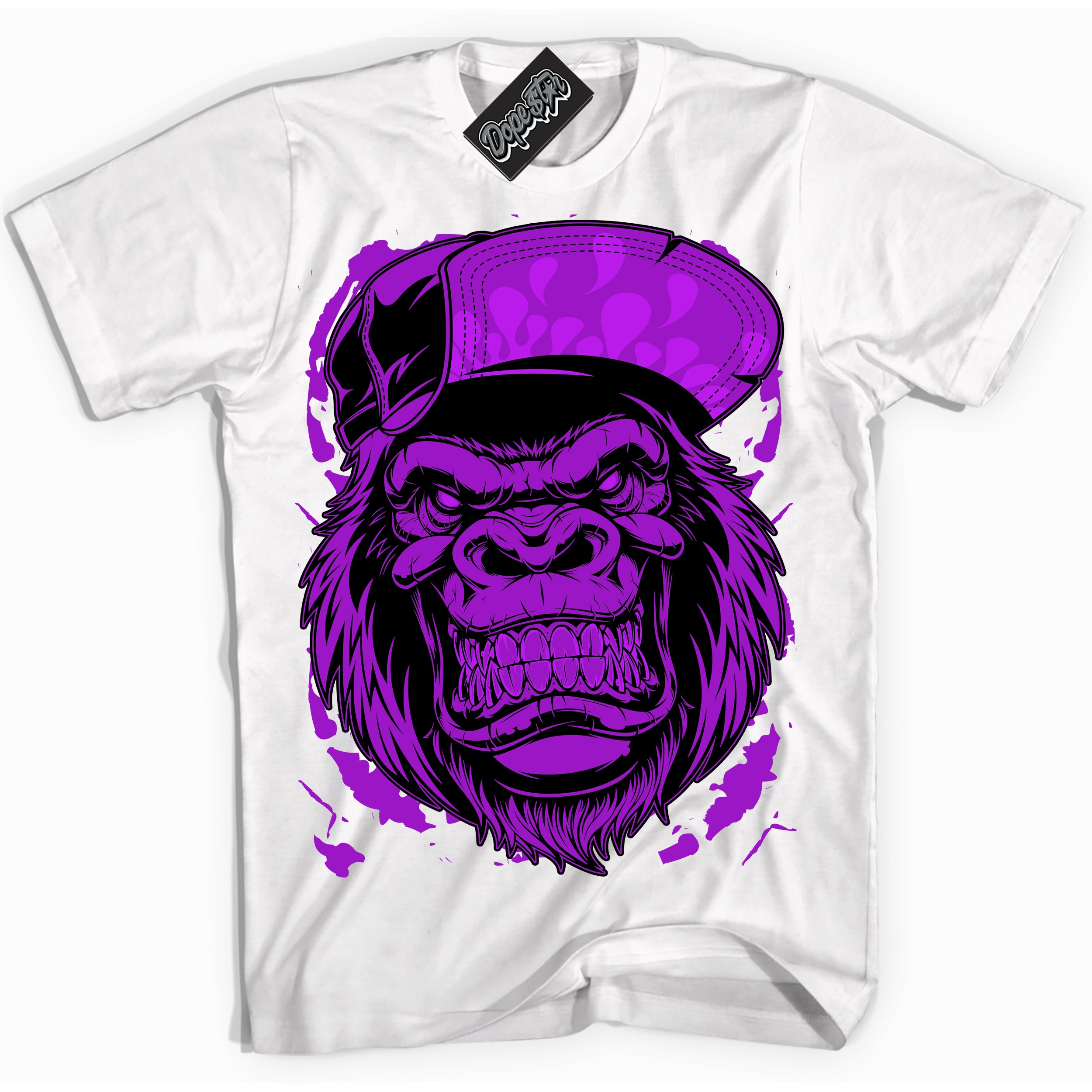 Cool White Shirt with “ Gorilla Beast” design that perfectly matches RTKT Genesis Dunk Sneakers.