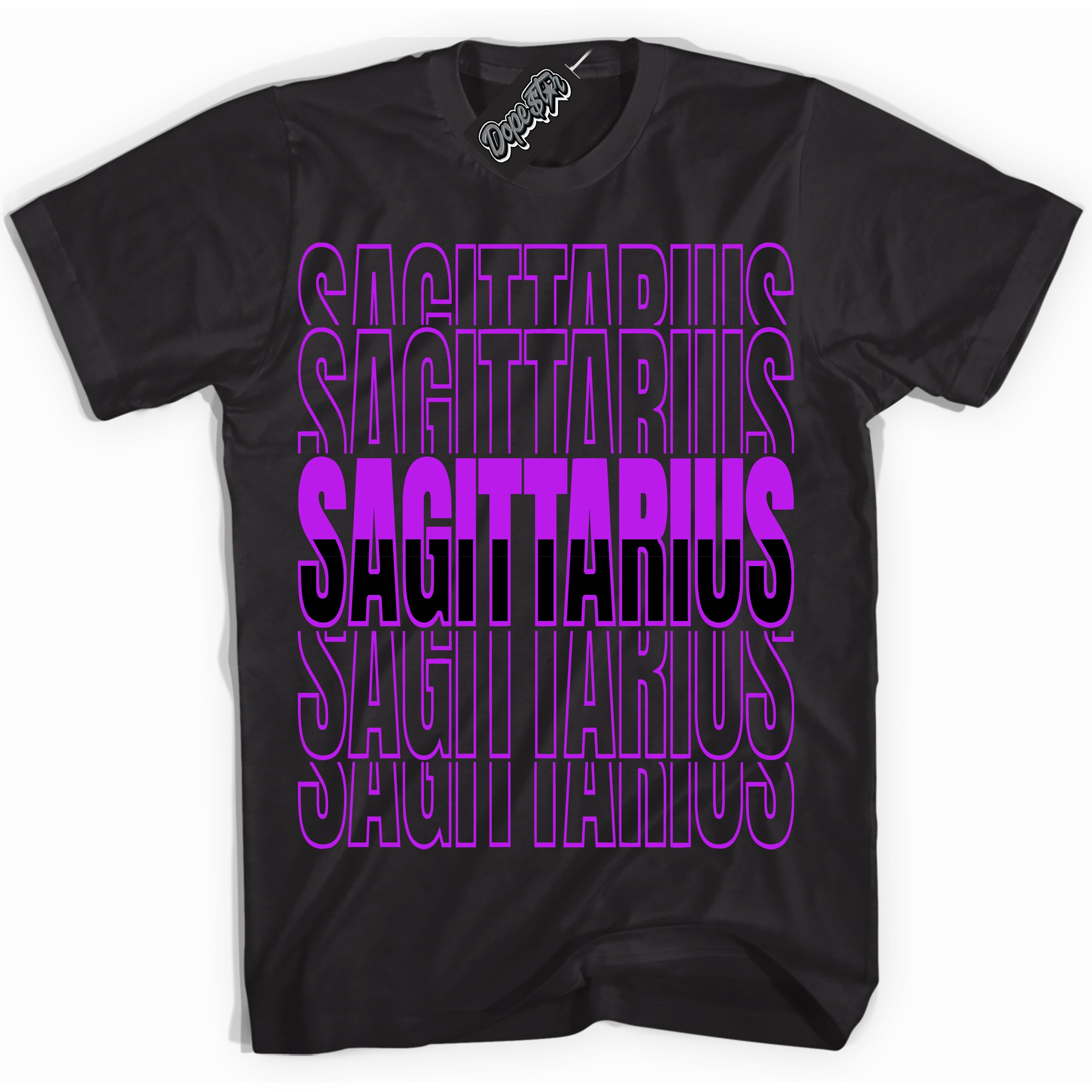 Cool Black Shirt with “ Sagittarius” design that perfectly matches RTKT Genesis Dunk Sneakers.