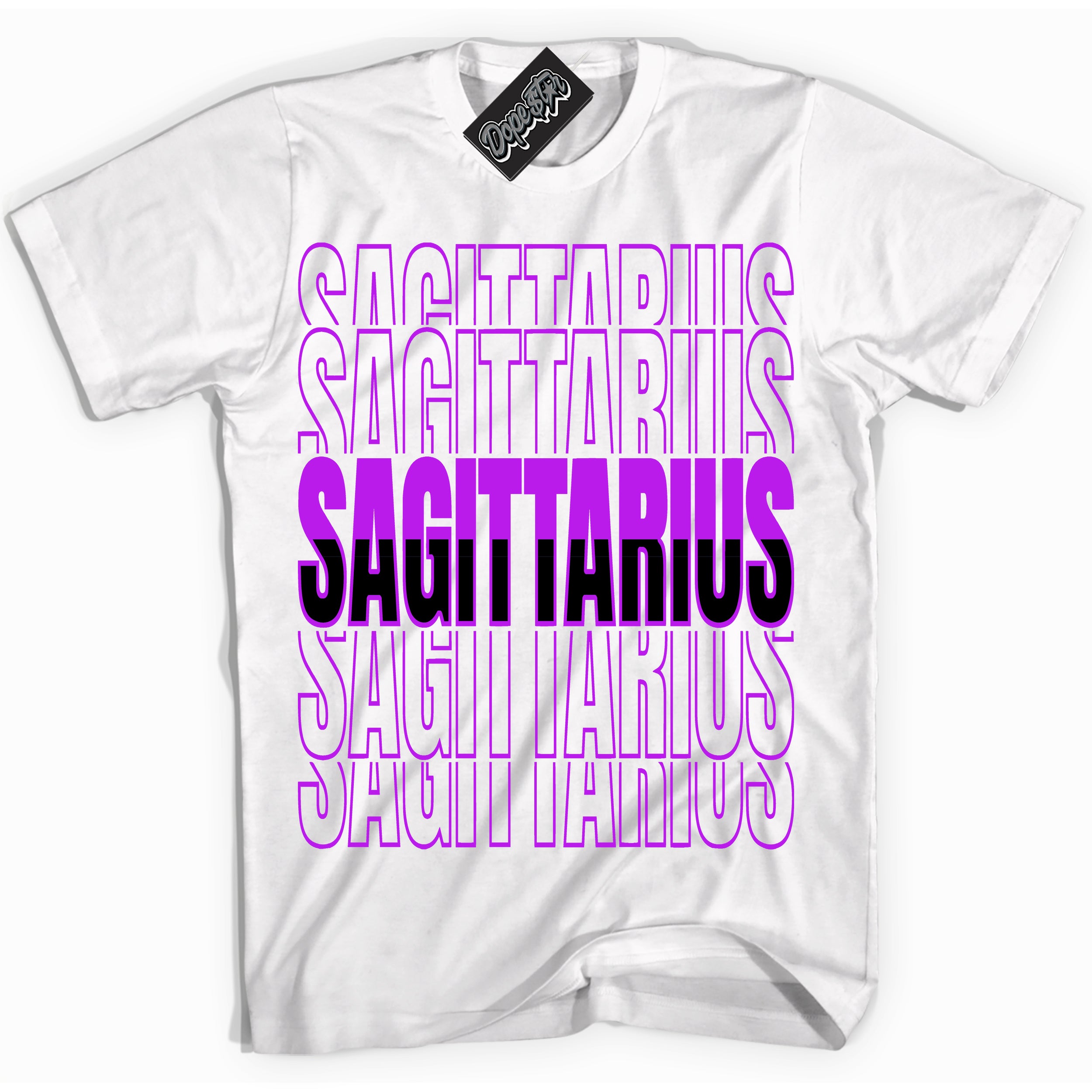 Cool White Shirt with “ Sagittarius” design that perfectly matches RTKT Genesis Dunk Sneakers.