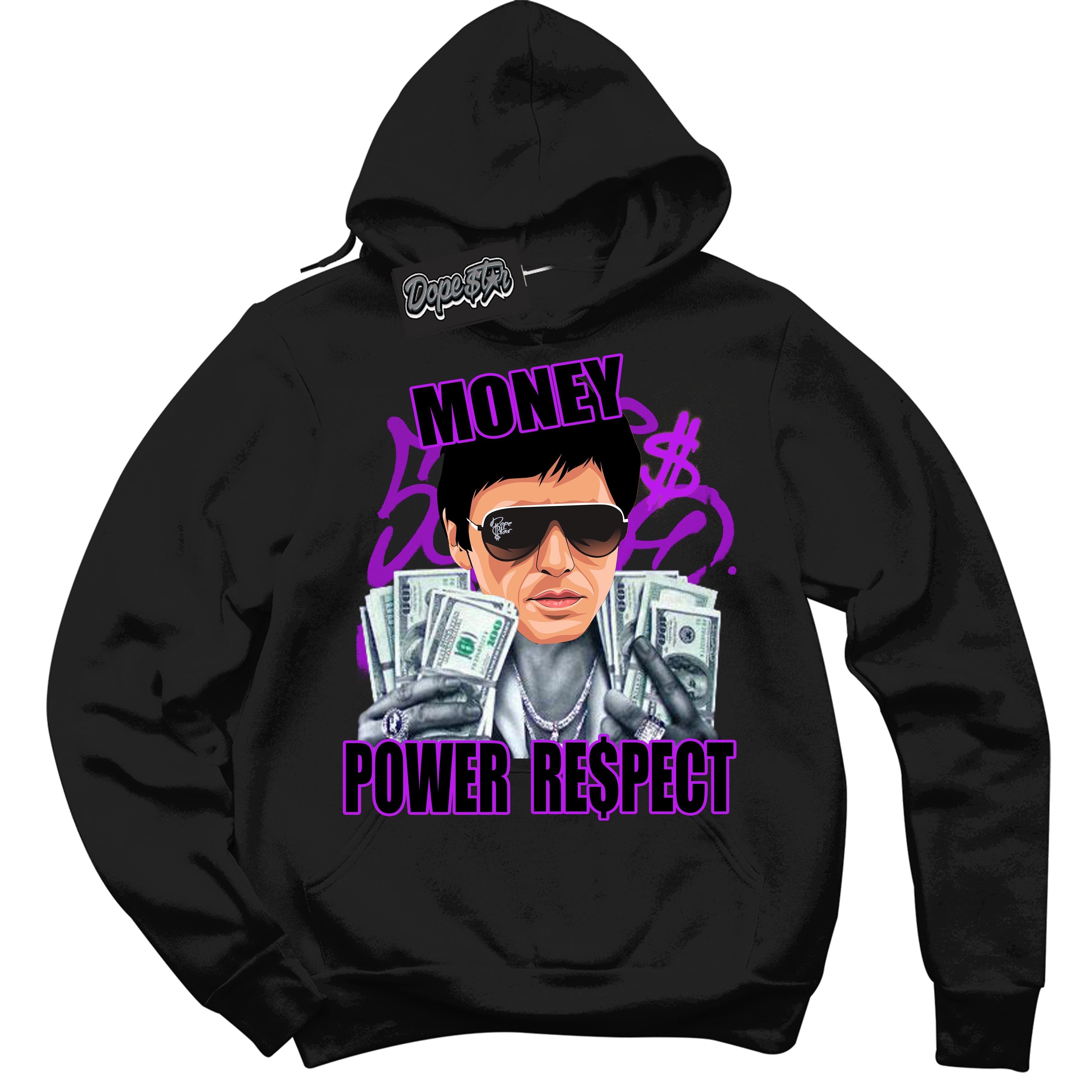 Cool Black Hoodie with “ Tony Montana ”  design that Perfectly Matches RTKT Genesis Dunk Sneakers.