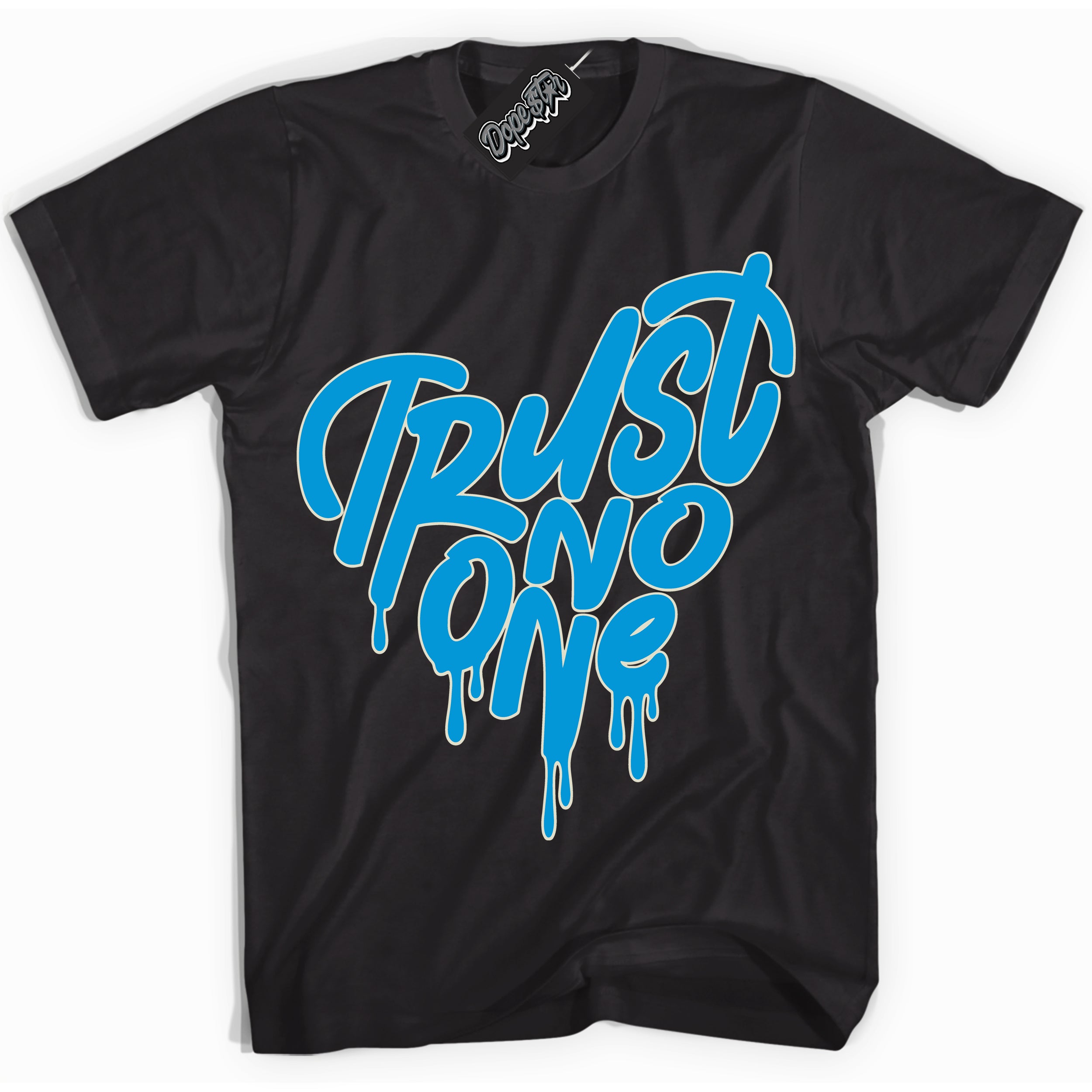 Dunk High Next Nature Light Khaki Star Blue 'Trust No One Heart' Shirt – Black Streetwear T-Shirt | Sneaker Matching Tee for Dunk High Next Nature Light Khaki Star Blue | Urban Fashion for Trust No One Heart | Men's & Women's Streetwear Outfit by Sneaker Shirts Outlet.