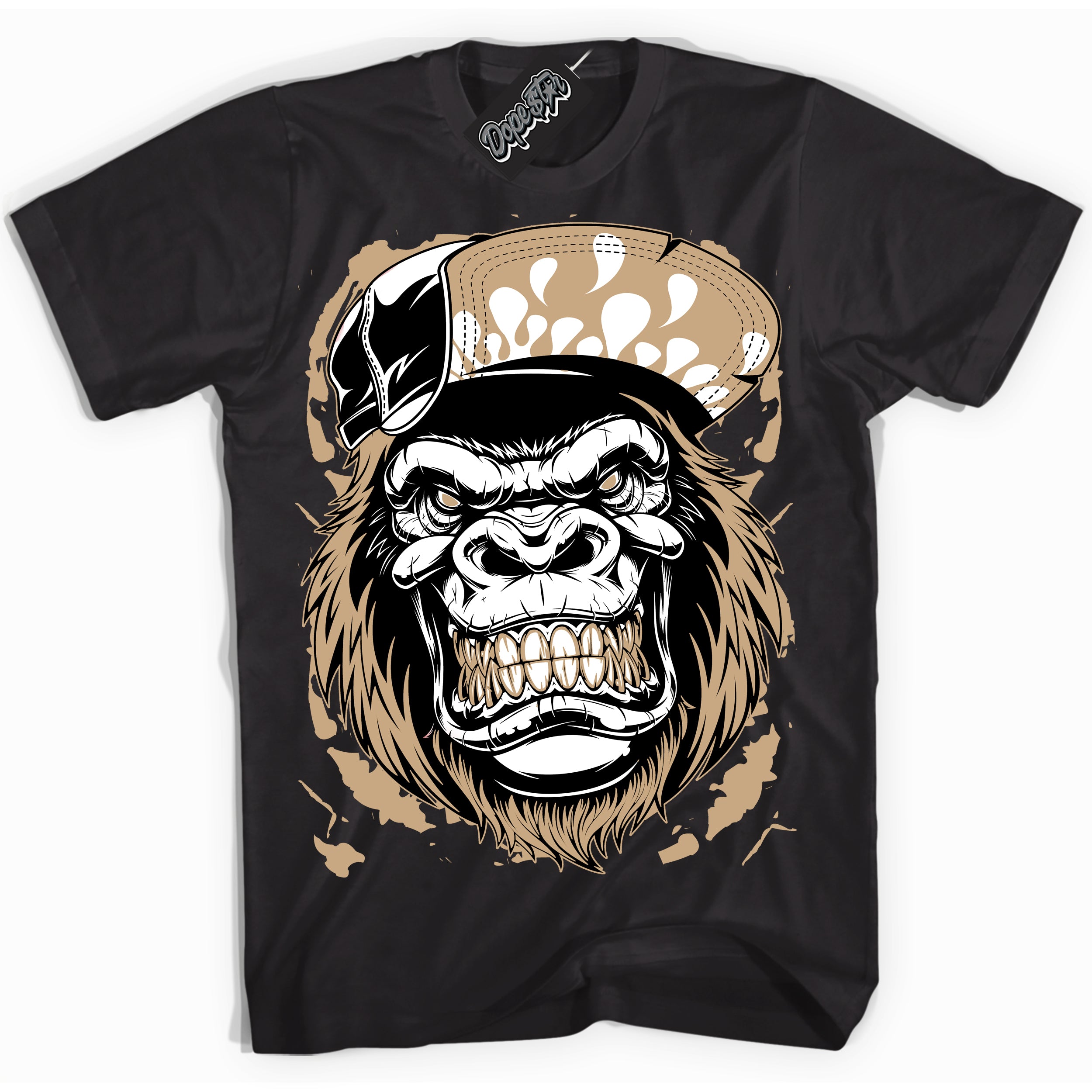 Cool Black Shirt with “Gorilla Beast” design that perfectly matches Black Anthracite Sesame Dunk.