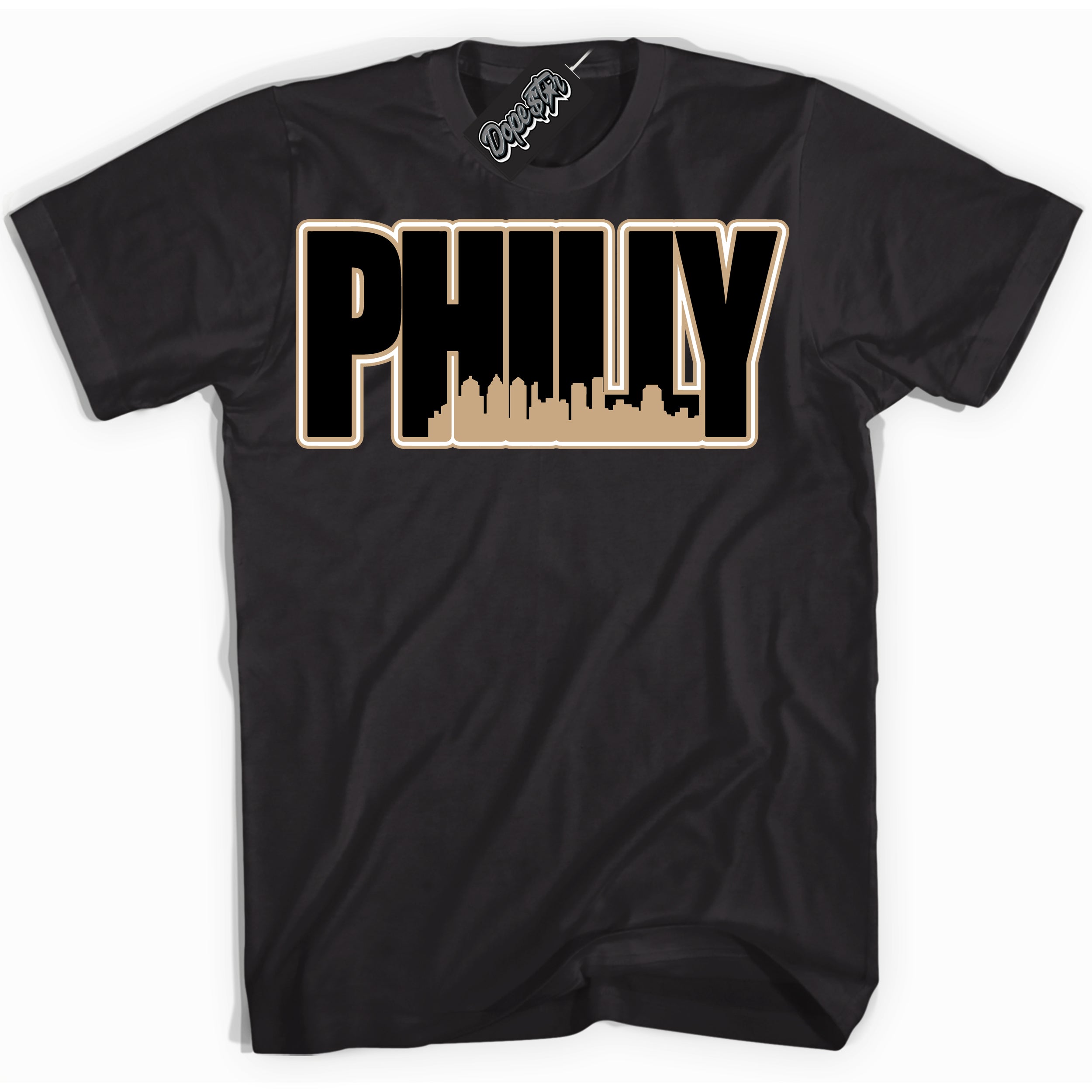 Cool Black Shirt with “Philly” design that perfectly matches Black Anthracite Sesame Dunk Dunk.