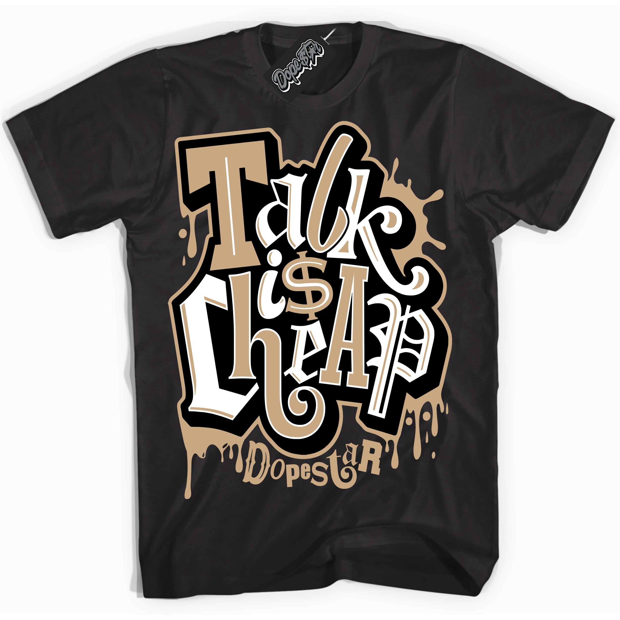 Cool Black Shirt with “Talk Is Cheap” design that perfectly matches Black Anthracite Sesame Dunk.