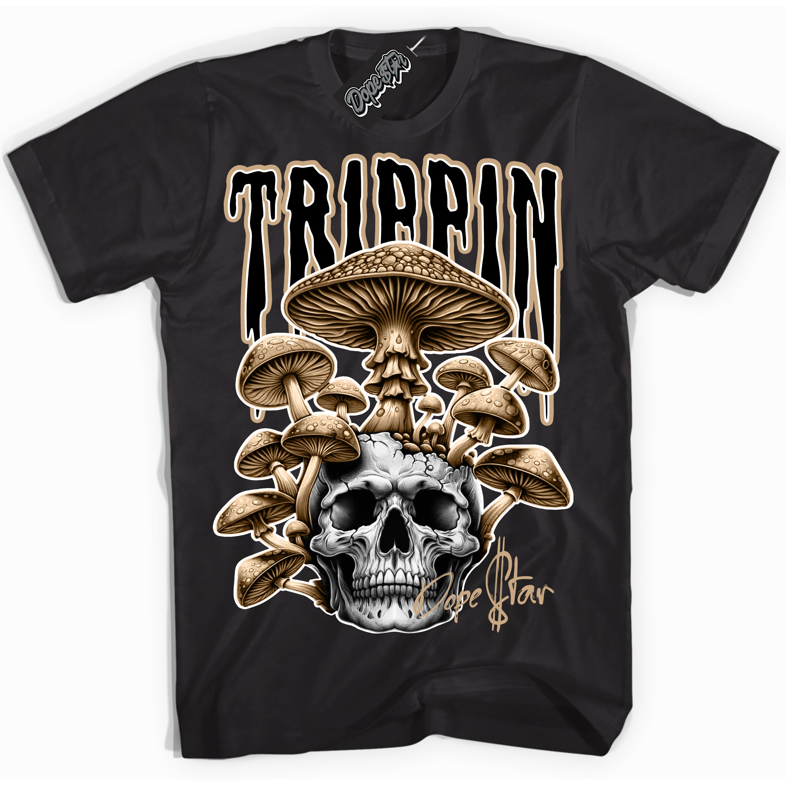 Cool Black Shirt with “Trippin” design that perfectly matches Black Anthracite Sesame Dunk Dunk.