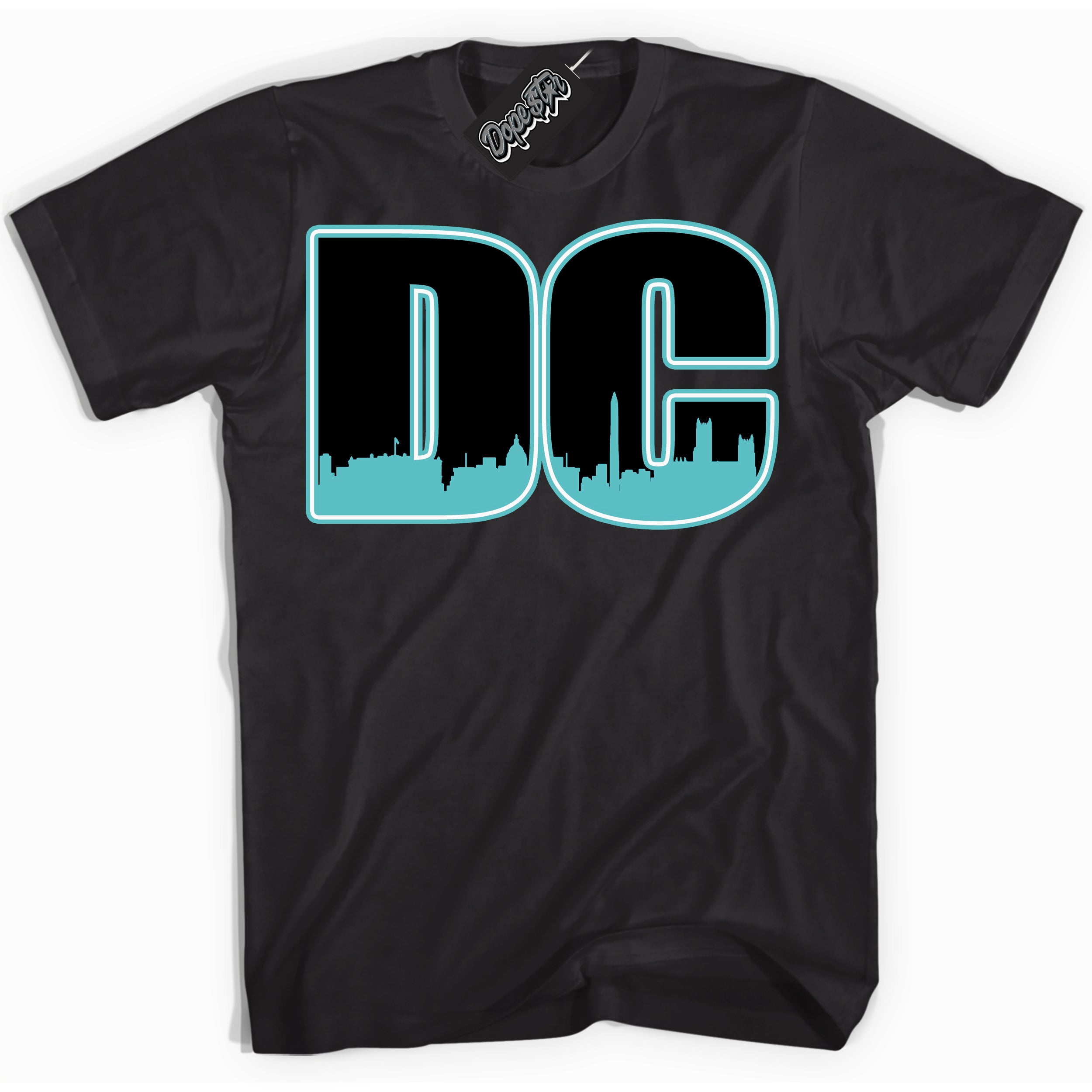 Dunk Low Retro Black Dusty Cactus 'DC' Shirt - Black Streetwear Mockup | Sneakerhead T-Shirt Matching Dunk Low Retro Black Dusty Cactus | DC Urban Streetwear for Sneaker Matching OOTD | Outfits that pair perfectly with your ND Low Retro Black Dusty Cactus | Sneakerhead Fashion Must-Have Apparel for Men and Women.