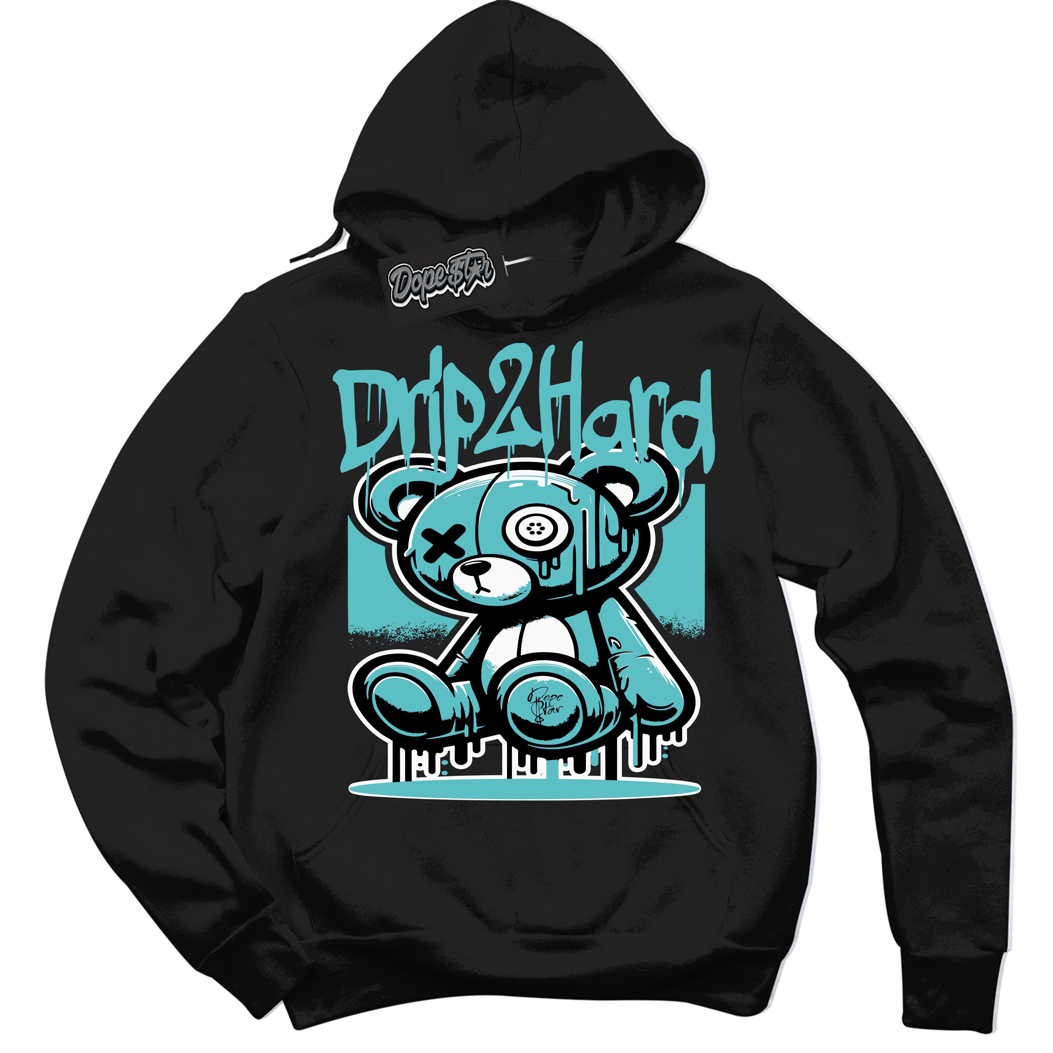 Dunk Low Retro Black Dusty Cactus 'Drip 2 Hard' Hoodie - Black Streetwear Mockup | Sneakerhead Sweatshirt Matching Dunk Low Retro Black Dusty Cactus | Drip 2 Hard Urban Streetwear for Sneaker Matching OOTD | Outfits that pair perfectly with your ND Low Retro Black Dusty Cactus | Sneakerhead Fashion Must-Have Apparel for Men and Women.