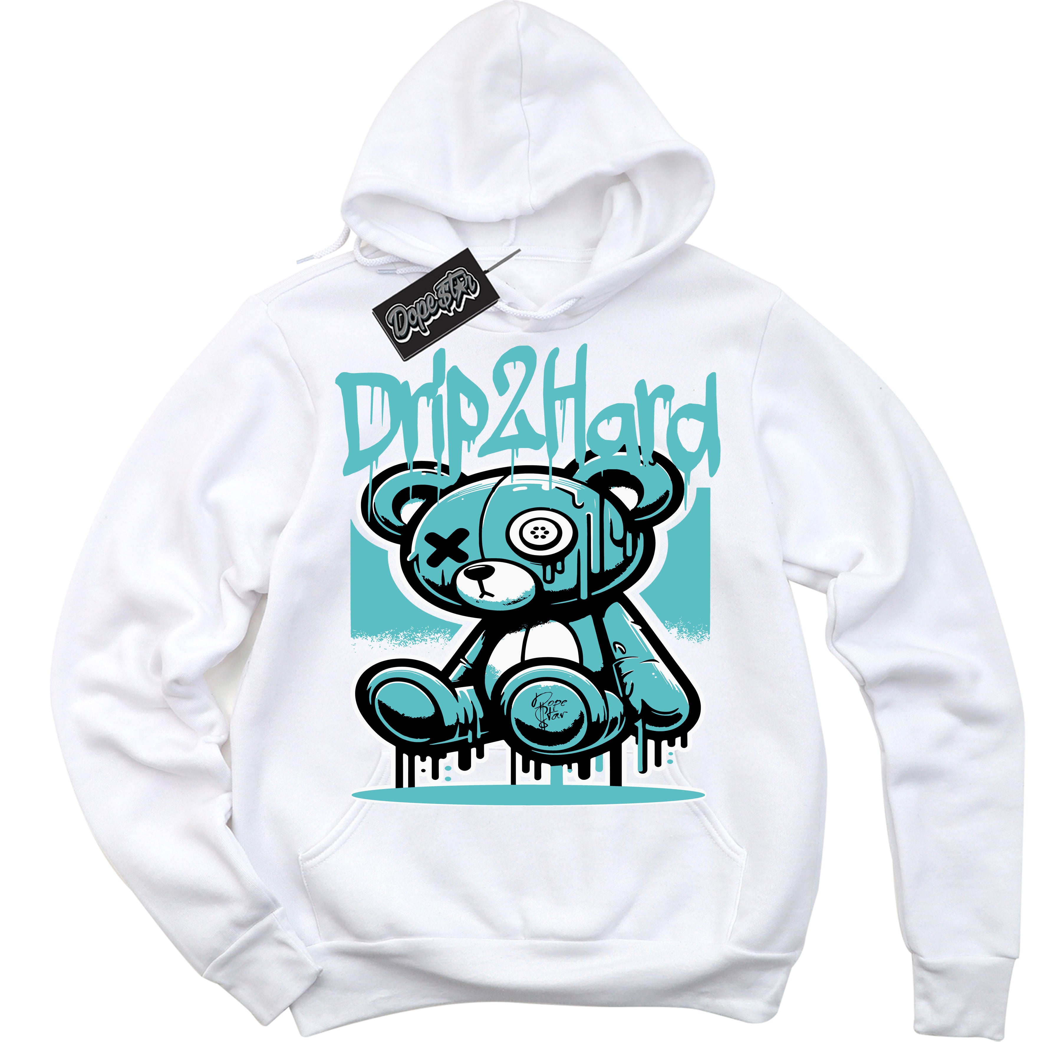 Dunk Low Retro Black Dusty Cactus 'Drip 2 Hard' Hoodie - White Streetwear Mockup | Sneakerhead Sweatshirt Matching Dunk Low Retro Black Dusty Cactus | Drip 2 Hard Urban Streetwear for Sneaker Matching OOTD | Outfits that pair perfectly with your ND Low Retro Black Dusty Cactus | Sneakerhead Fashion Must-Have Apparel for Men and Women.