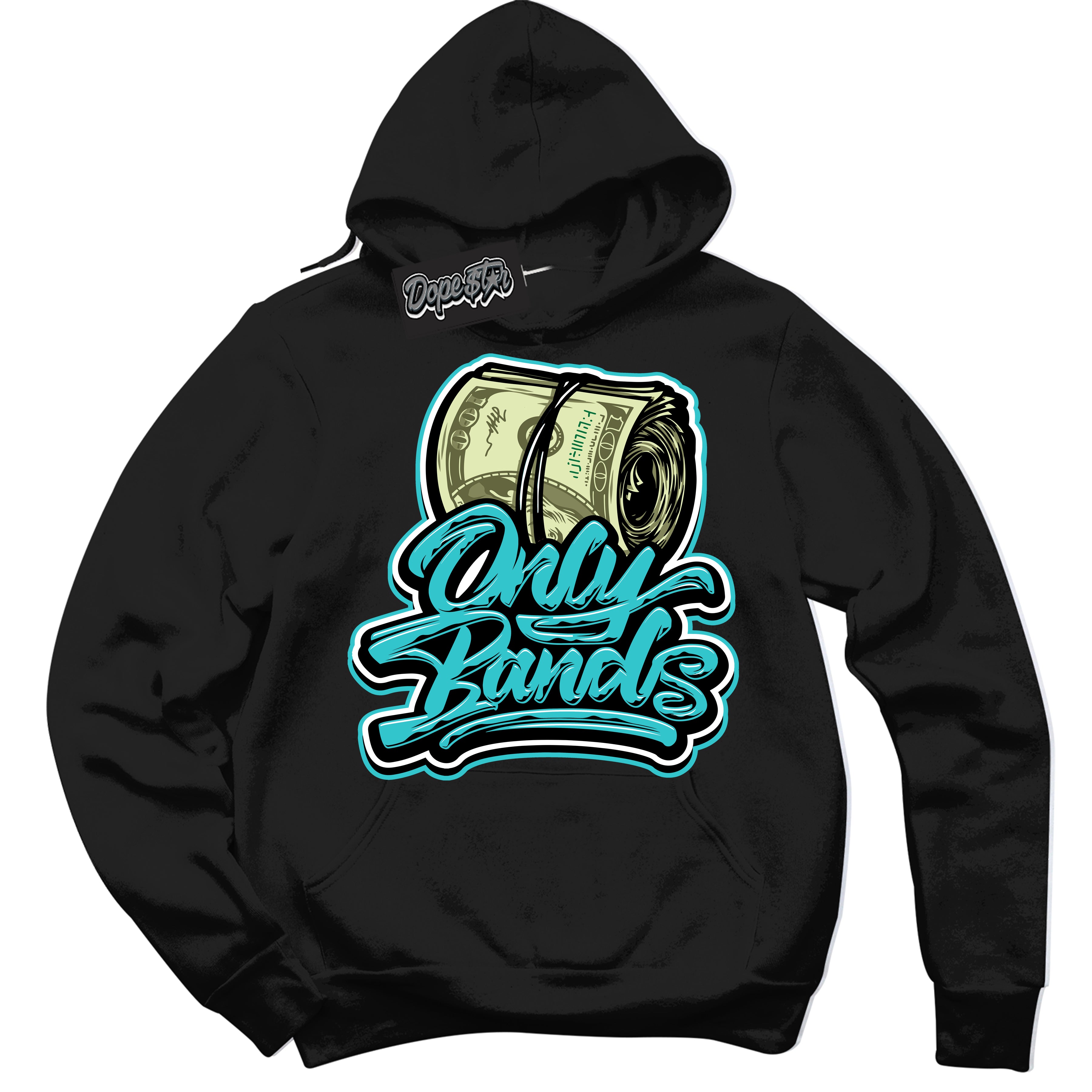 Dunk Low Retro Black Dusty Cactus 'Only Bands' Hoodie - Black Streetwear Mockup | Sneakerhead Sweatshirt Matching Dunk Low Retro Black Dusty Cactus | Limited Edition Urban Streetwear for Sneaker Matching OOTD | Outfits that pair perfectly with your ND Low Retro Black Dusty Cactus | Sneakerhead Fashion Must-Have Apparel for Men and Women.