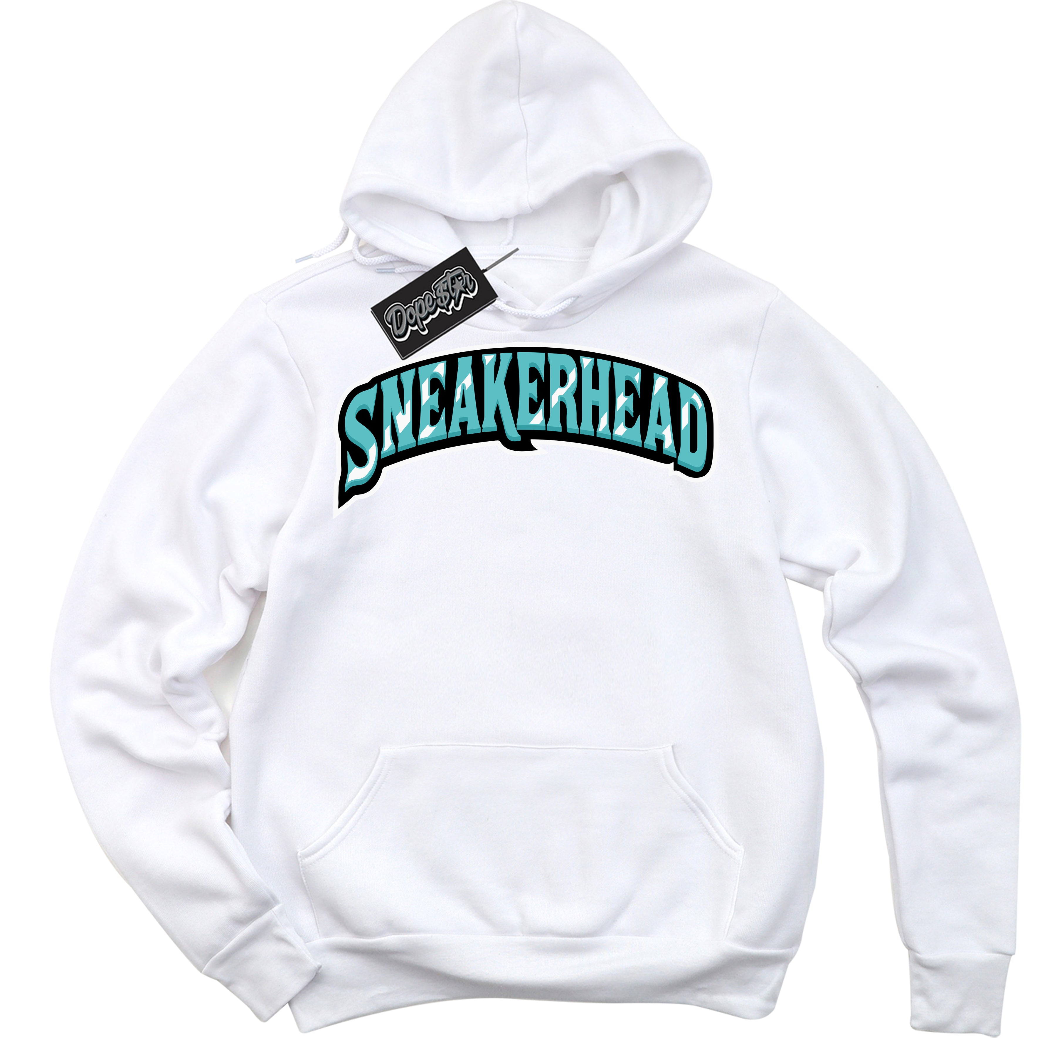 Dunk Low Retro Black Dusty Cactus 'Sneakerhead' Hoodie - White Streetwear Mockup | Sneakerhead Sweatshirt Matching Dunk Low Retro Black Dusty Cactus | Limited Edition Urban Streetwear for Sneaker Matching OOTD | Outfits that pair perfectly with your ND Low Retro Black Dusty Cactus | Sneakerhead Fashion Must-Have Apparel for Men and Women.