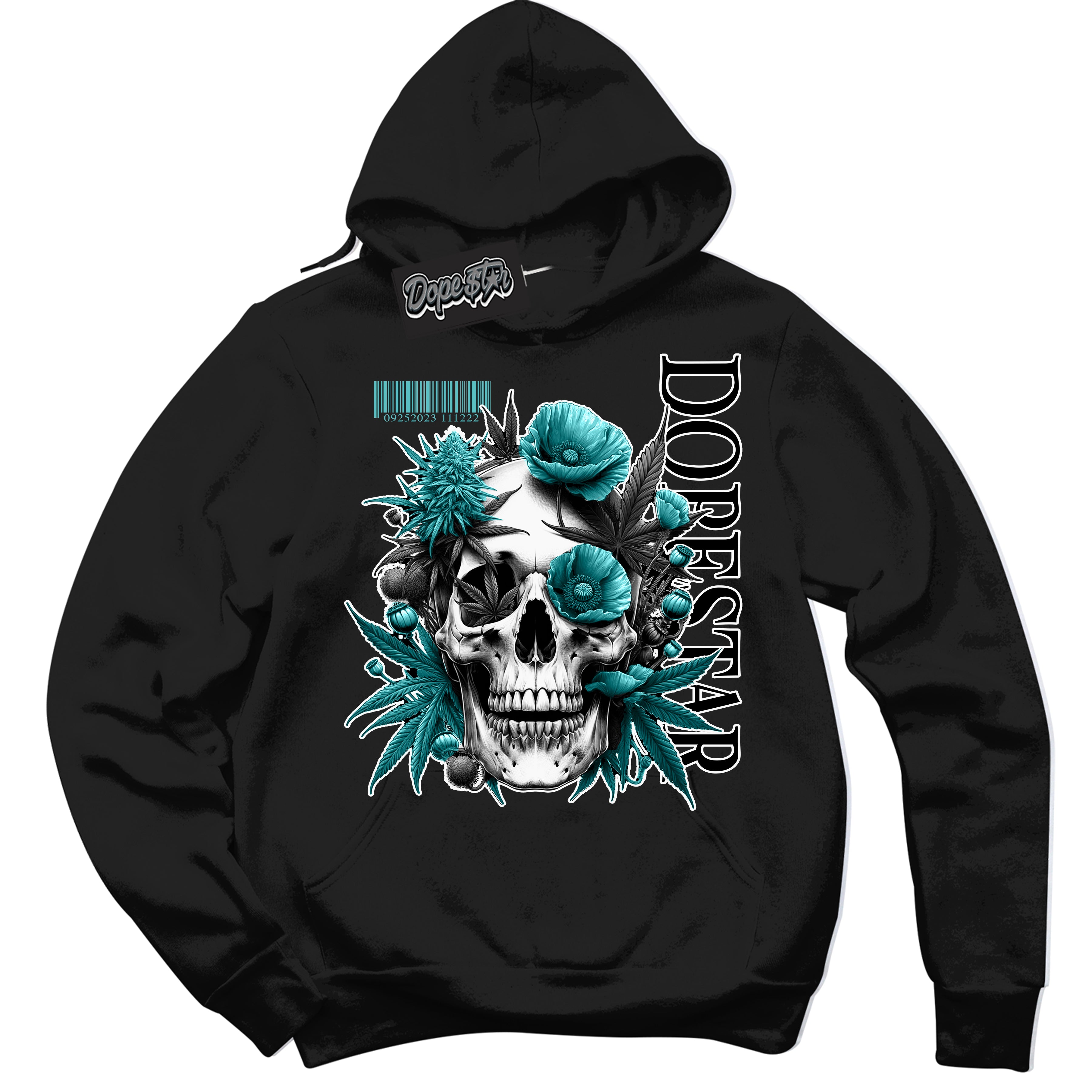 Dunk Low Retro Black Dusty Cactus 'Skull Poppies' Hoodie - Black Streetwear Mockup | Sneakerhead Sweatshirt Matching Dunk Low Retro Black Dusty Cactus | Limited Edition Urban Streetwear for Sneaker Matching OOTD | Outfits that pair perfectly with your ND Low Retro Black Dusty Cactus | Sneakerhead Fashion Must-Have Apparel for Men and Women.