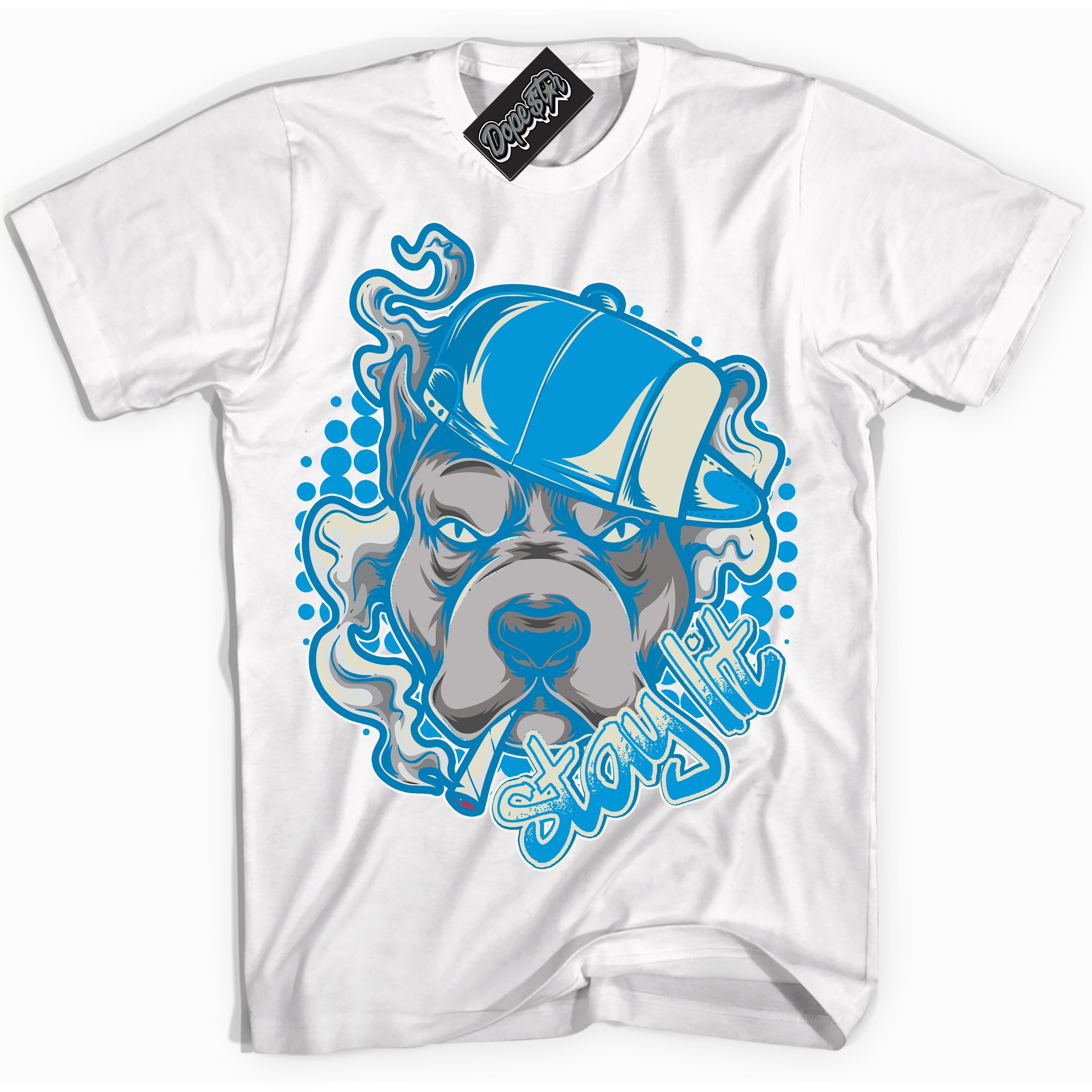 Dunk Low Coconut Milk University Blue 'Stay Lit' Shirt – White Streetwear T-Shirt | Sneaker Matching Tee for Dunk Low Coconut Milk University Blue | Urban Fashion for Sneakerheads | Men's & Women's Streetwear Outfit by Sneaker Shirts Outlet.