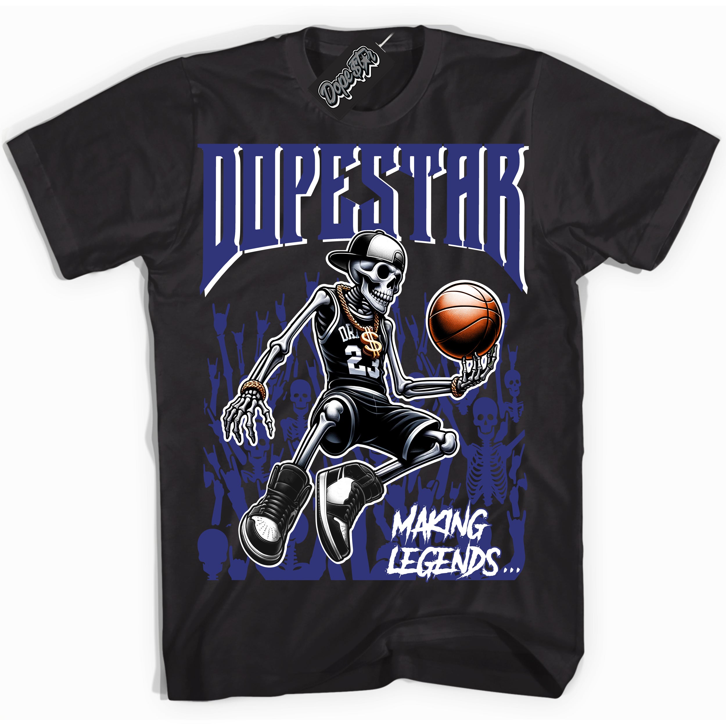 Cool Black Shirt with “ Making Legends ” design that perfectly matches Concord Sneakers.