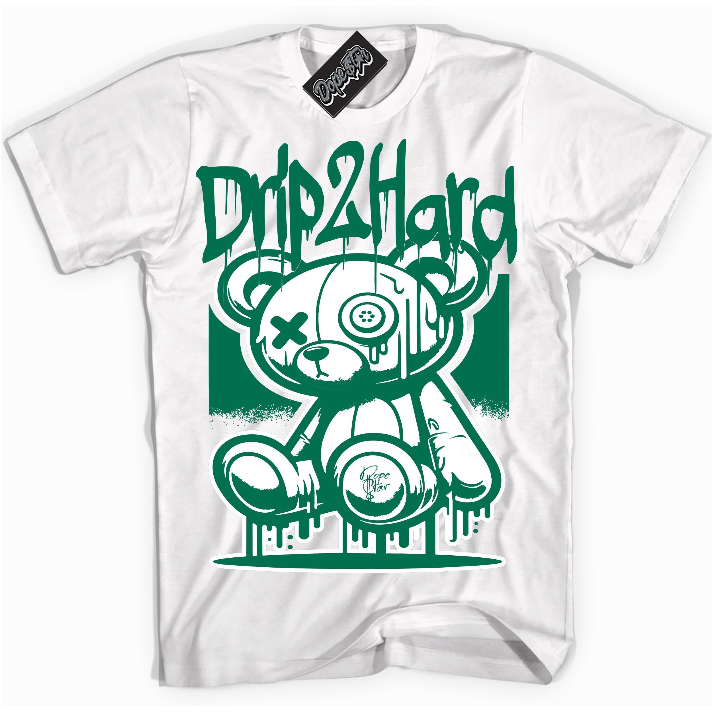 Cool White graphic tee with “ Drip 2 Hard ” design, that perfectly matches Paisley Pack Green