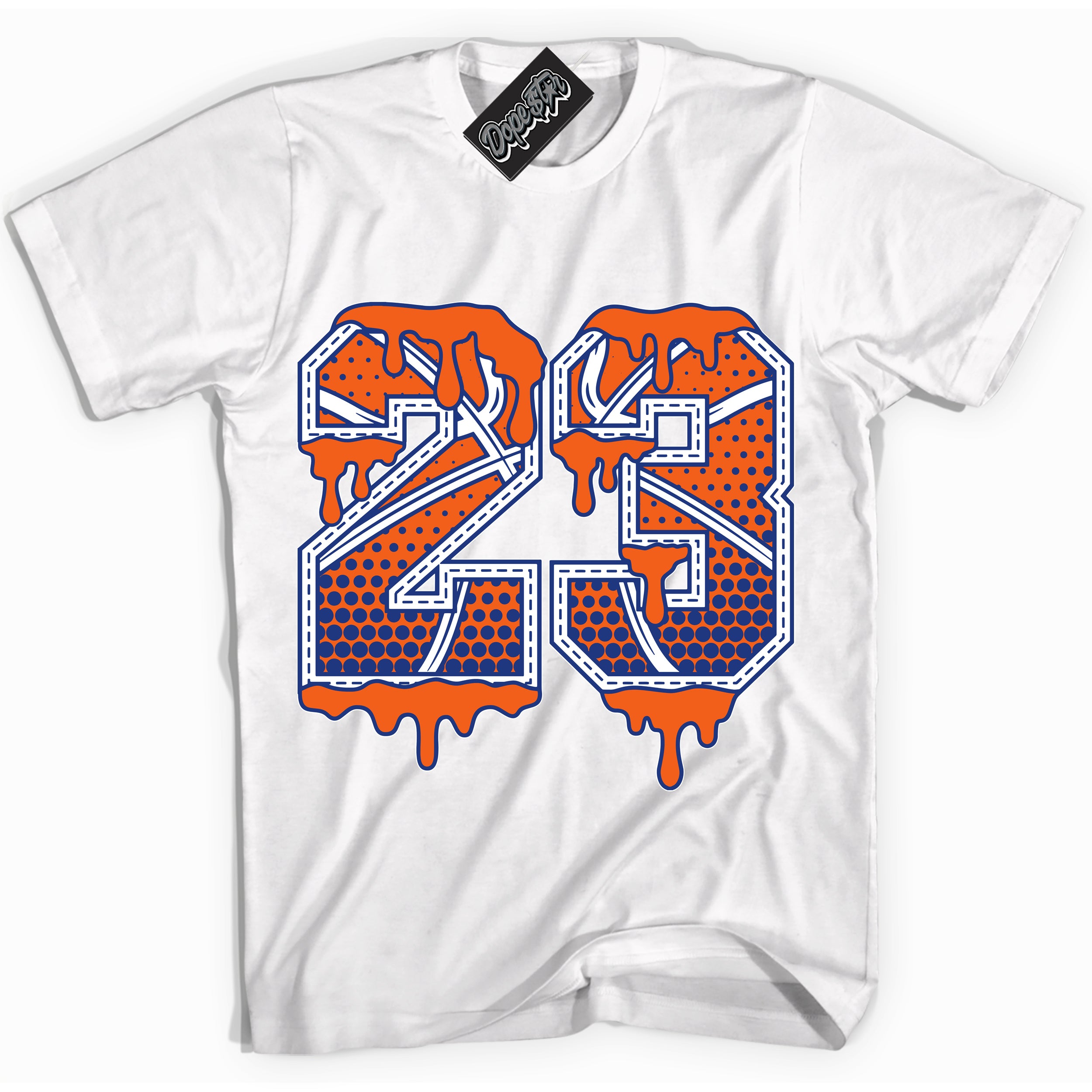 Cool White Shirt with “ 23 Ball ” design that perfectly matches Low Knicks.