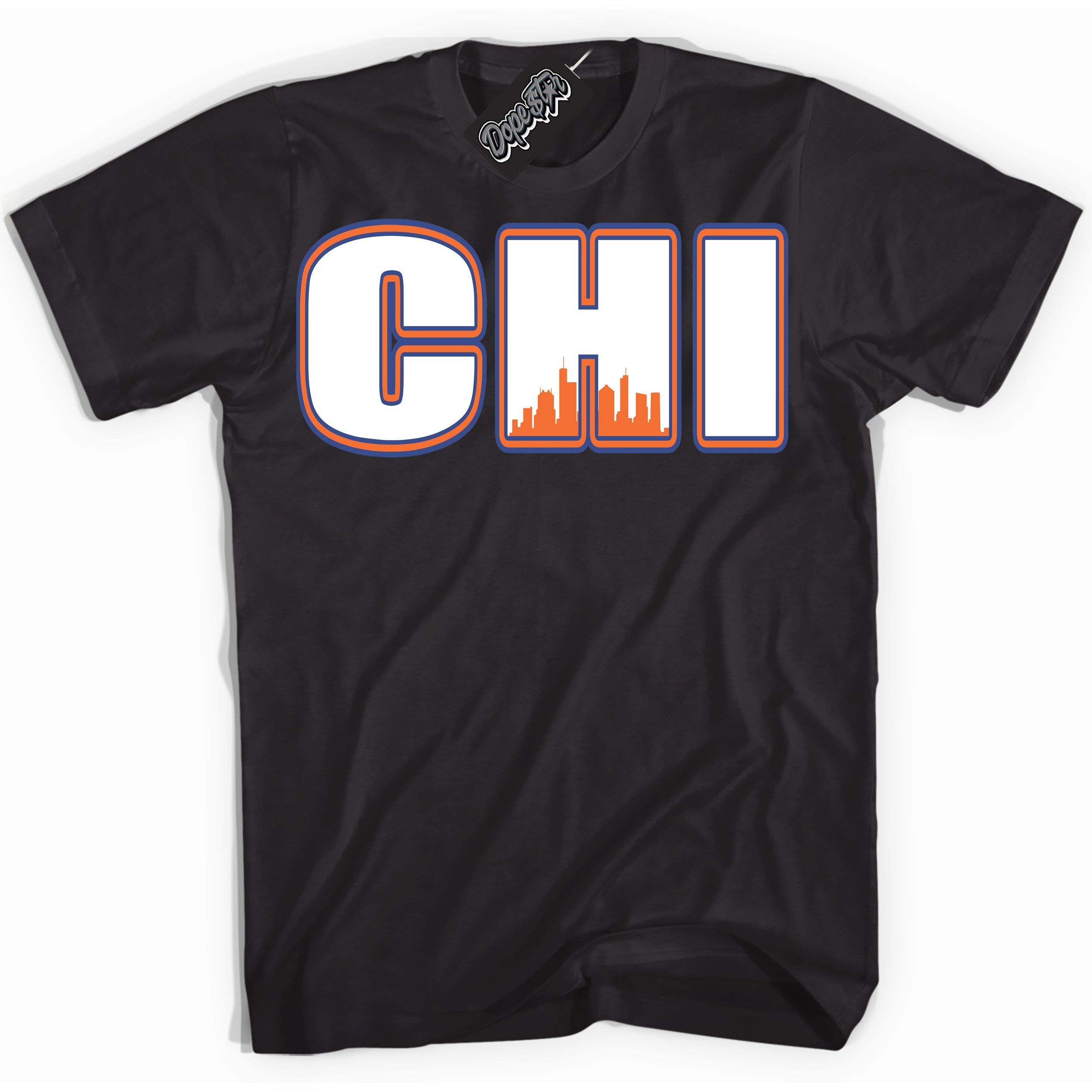 Cool Black Shirt with “ Chicago ” design that perfectly matches Low Knicks.
