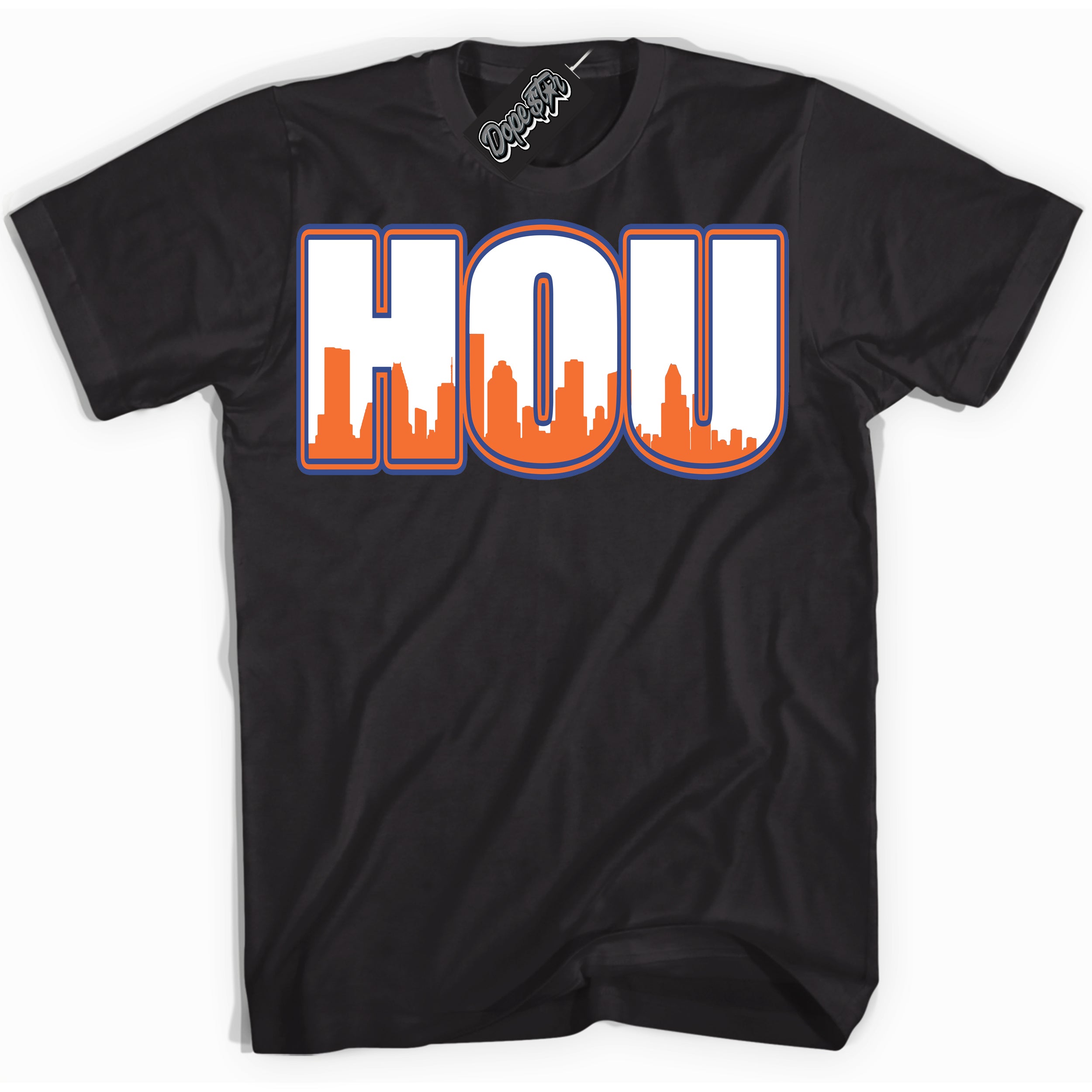 Cool Black Shirt with “Houston” design that perfectly matches the Low Knicks Dunks.