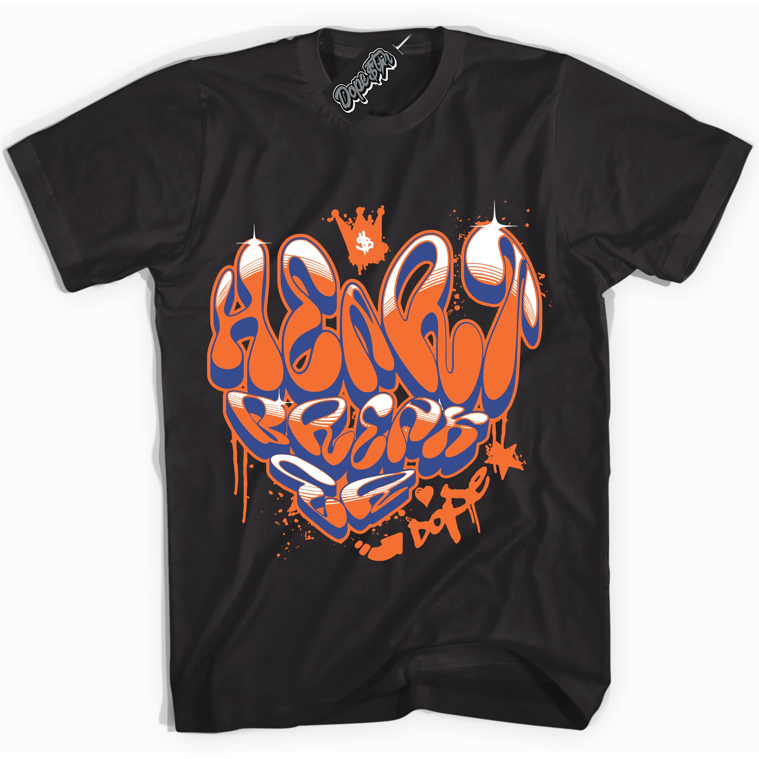 Cool Black Shirt with “ Heartbreaker Graffiti ” design that perfectly matches Low Knicks.
