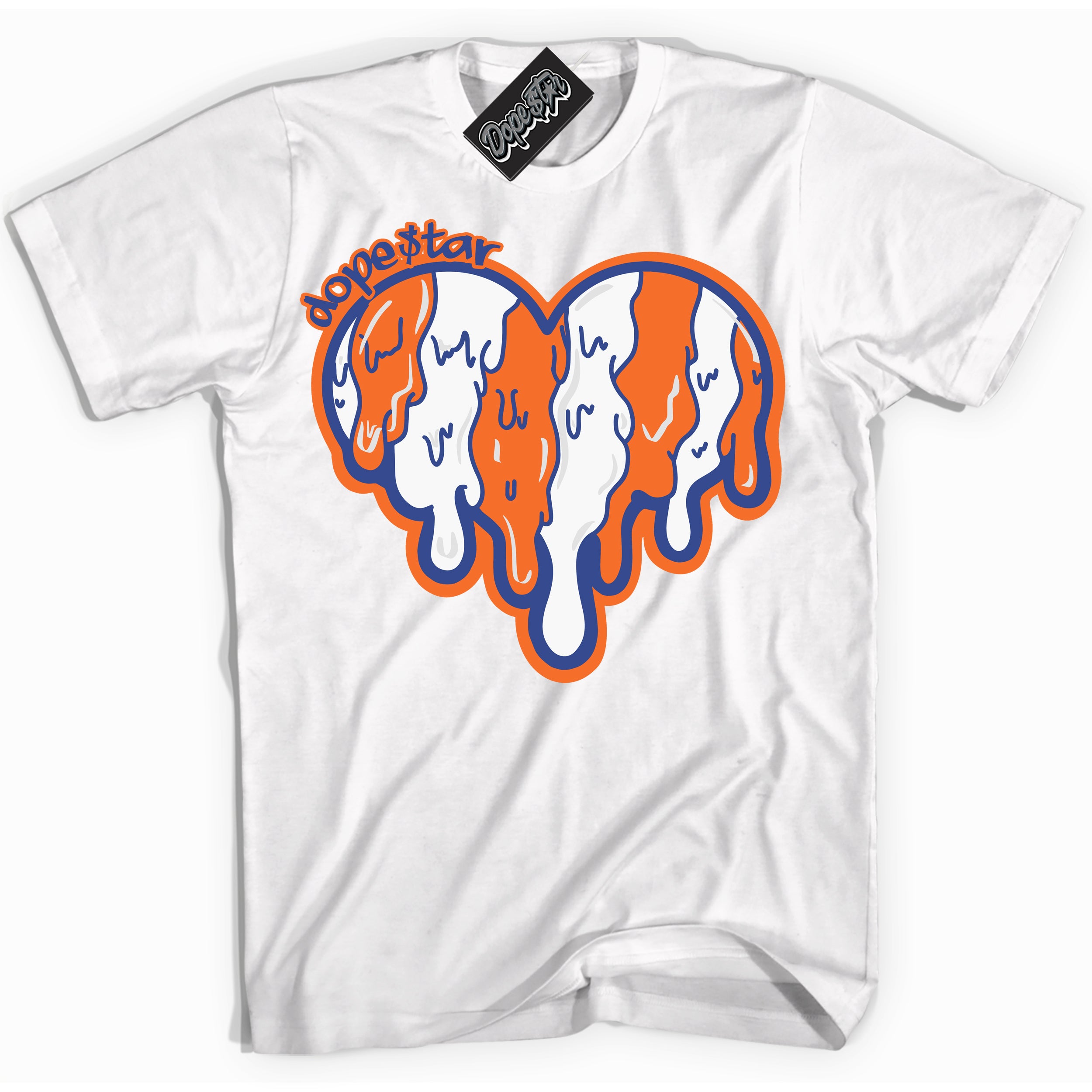 Cool White Shirt with “ Melting Heart ” design that perfectly matches Low Knicks.