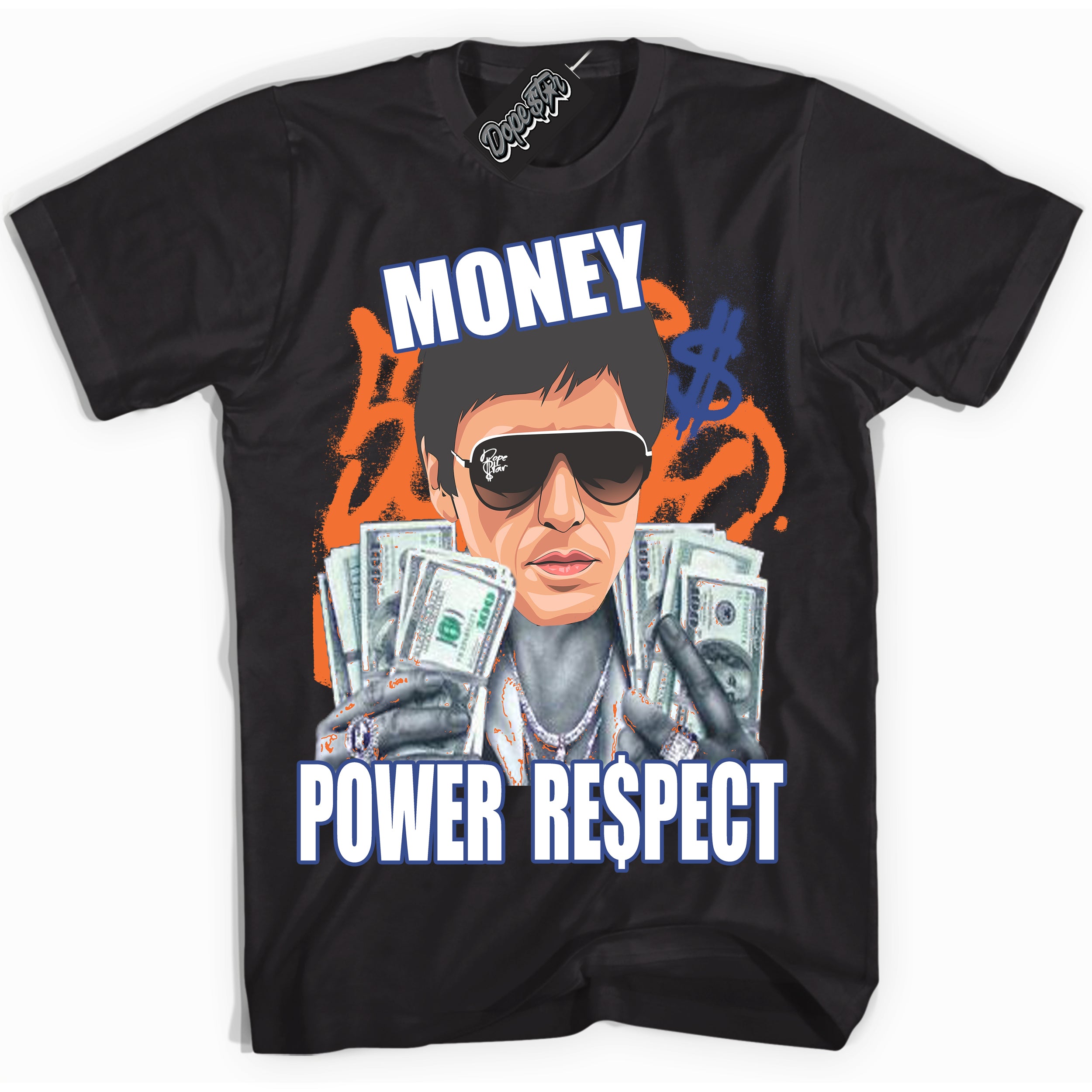 Cool Black Shirt with “ Tony Montana ” design that perfectly matches Low Knicks.
