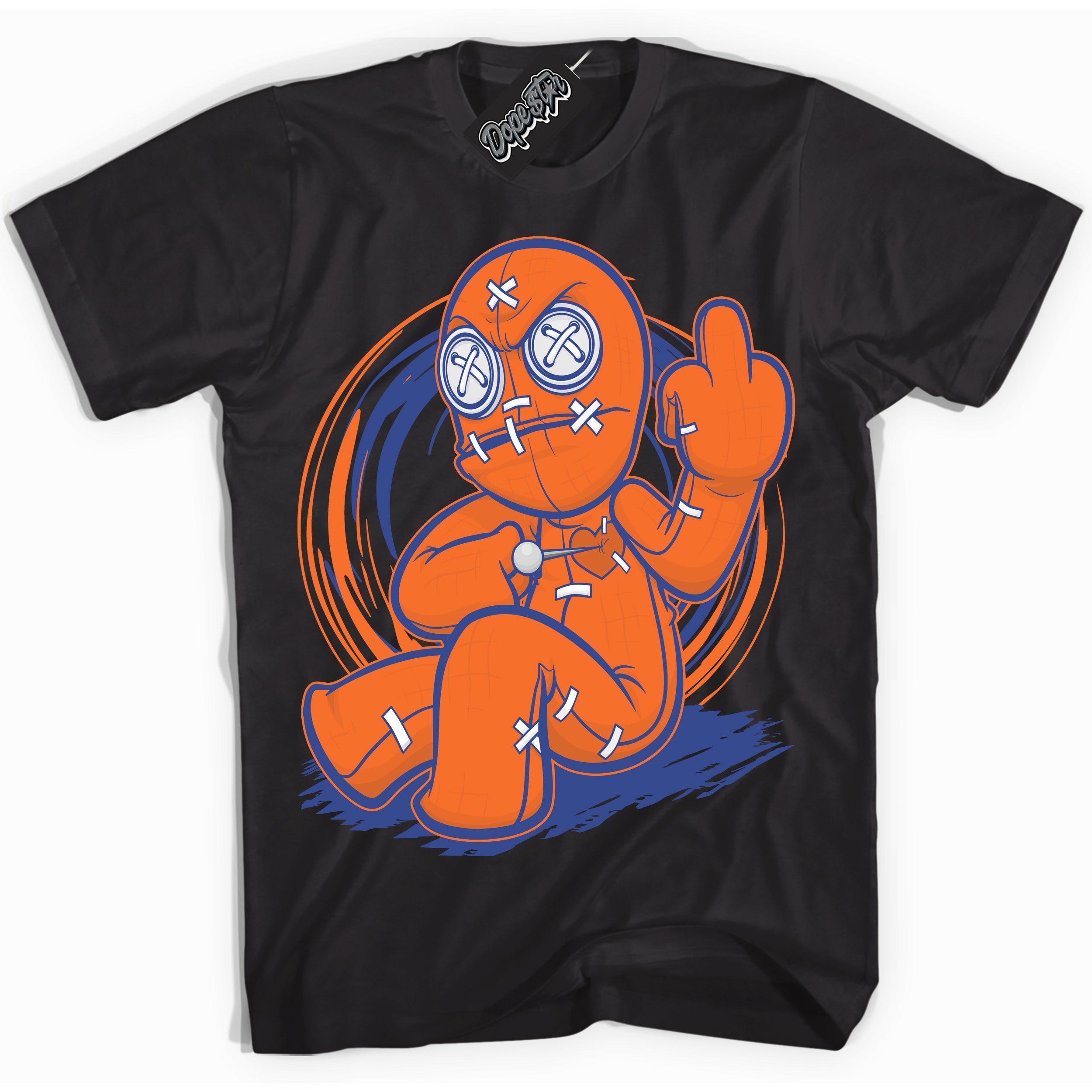 Cool Black Shirt with “ Voodoo Doll ” design that perfectly matches Low Knicks.
