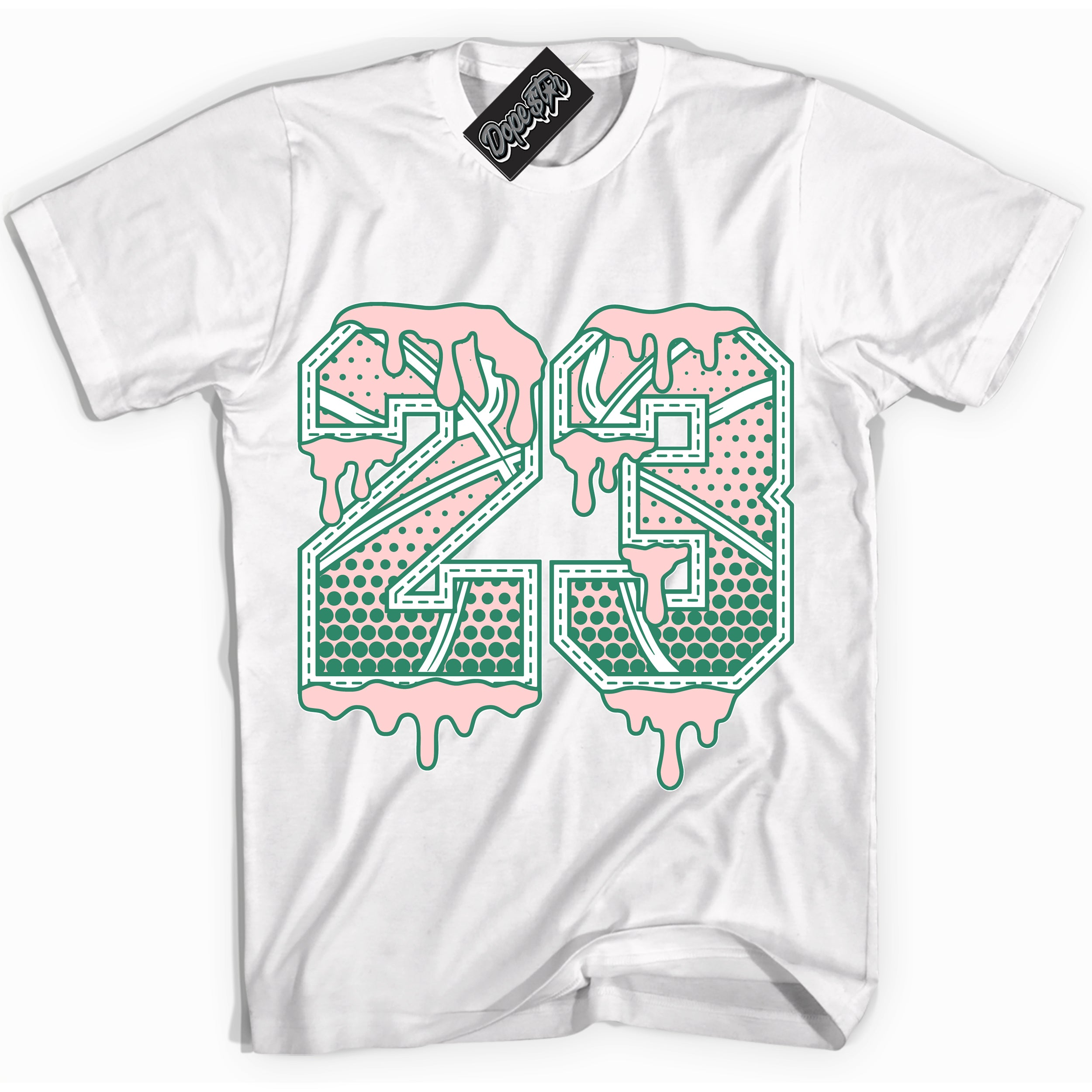 Cool White Shirt with “ 23 Ball ” design that perfectly matches Malachite Dunks Dunks.