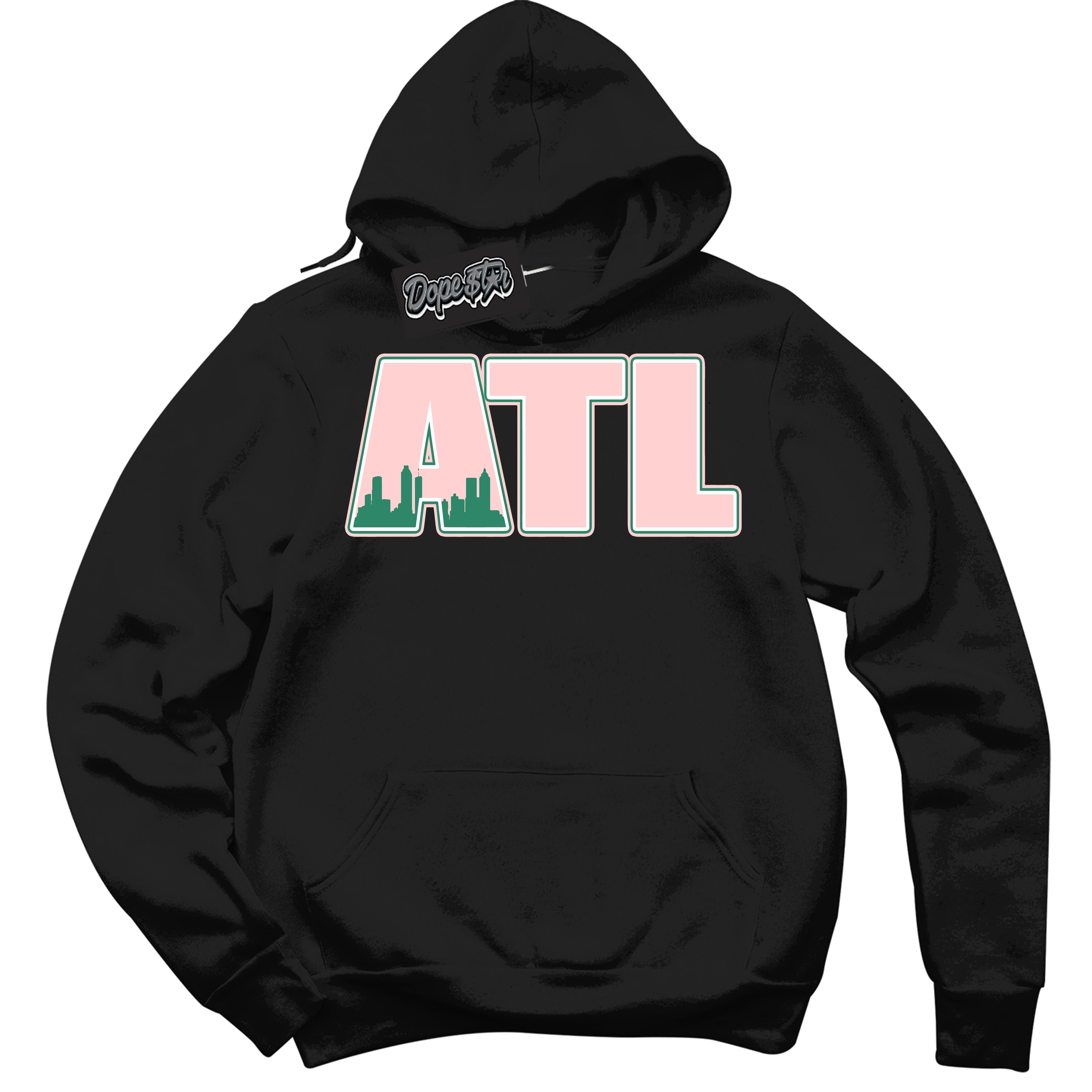 Cool Black Hoodie with “ Atlanta ”  design that Perfectly Matches Malachite Dunks.