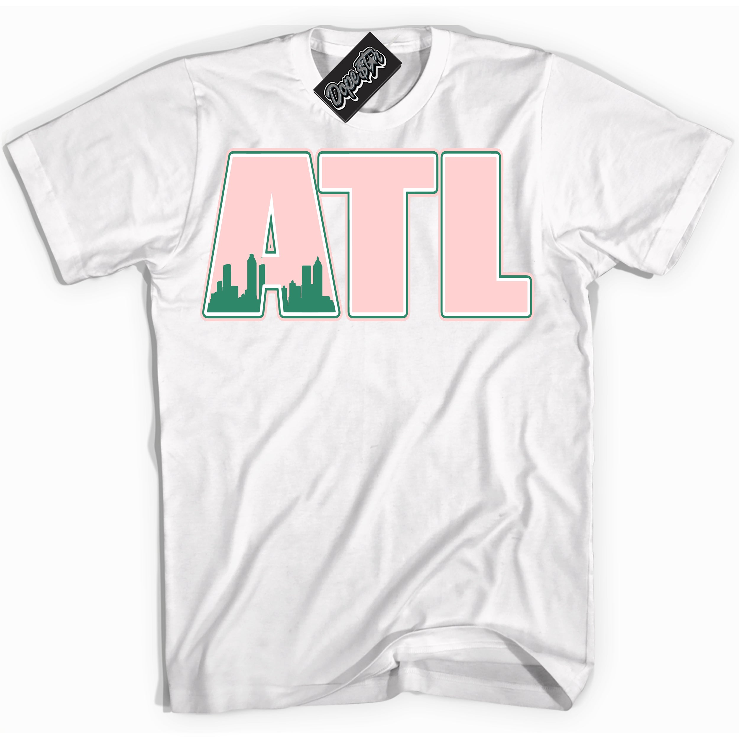 Cool White Shirt with “ Atlanta ” design that perfectly matches Malachite Dunks.