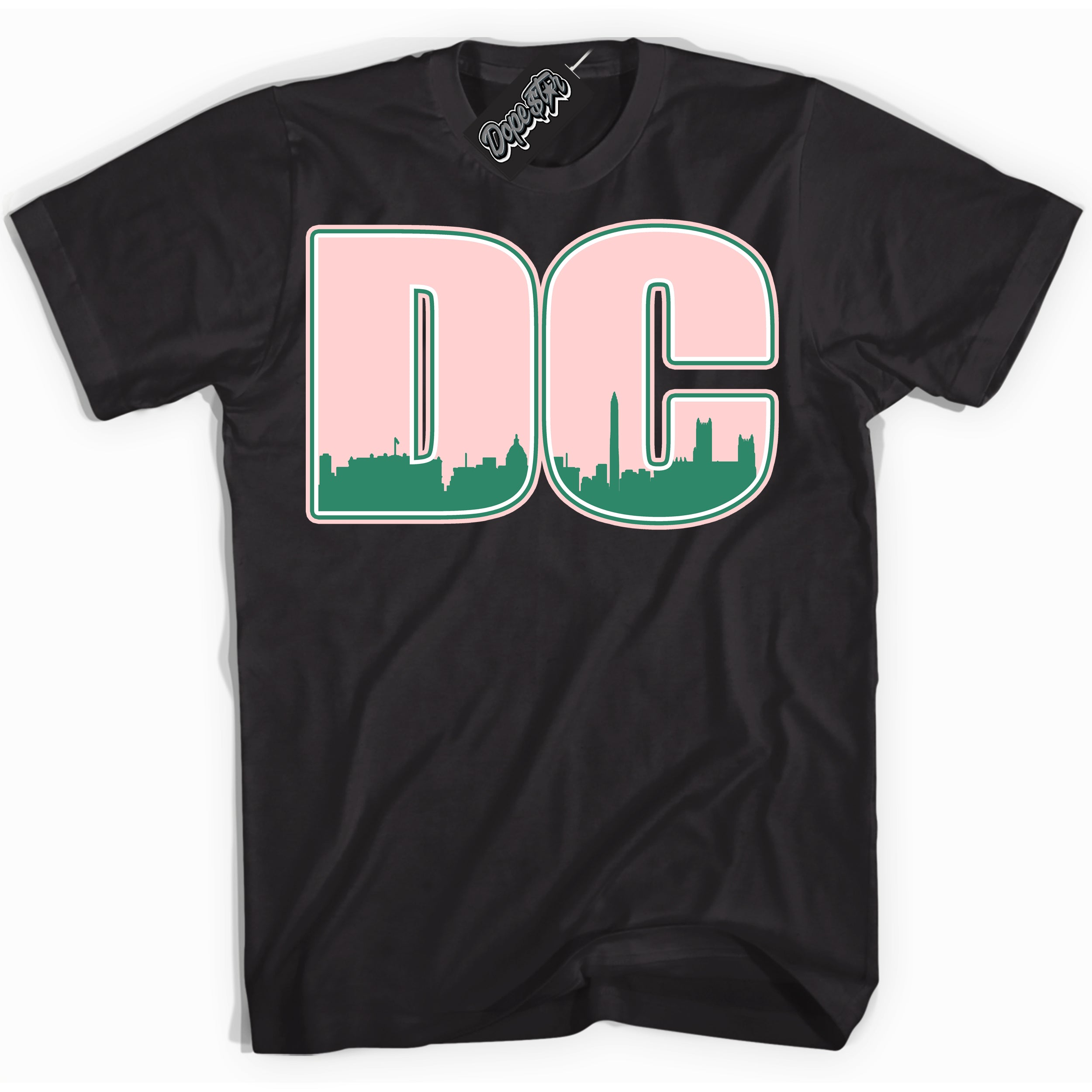 Cool Black Shirt with “ DC ” design that perfectly matches Malachite Dunks.