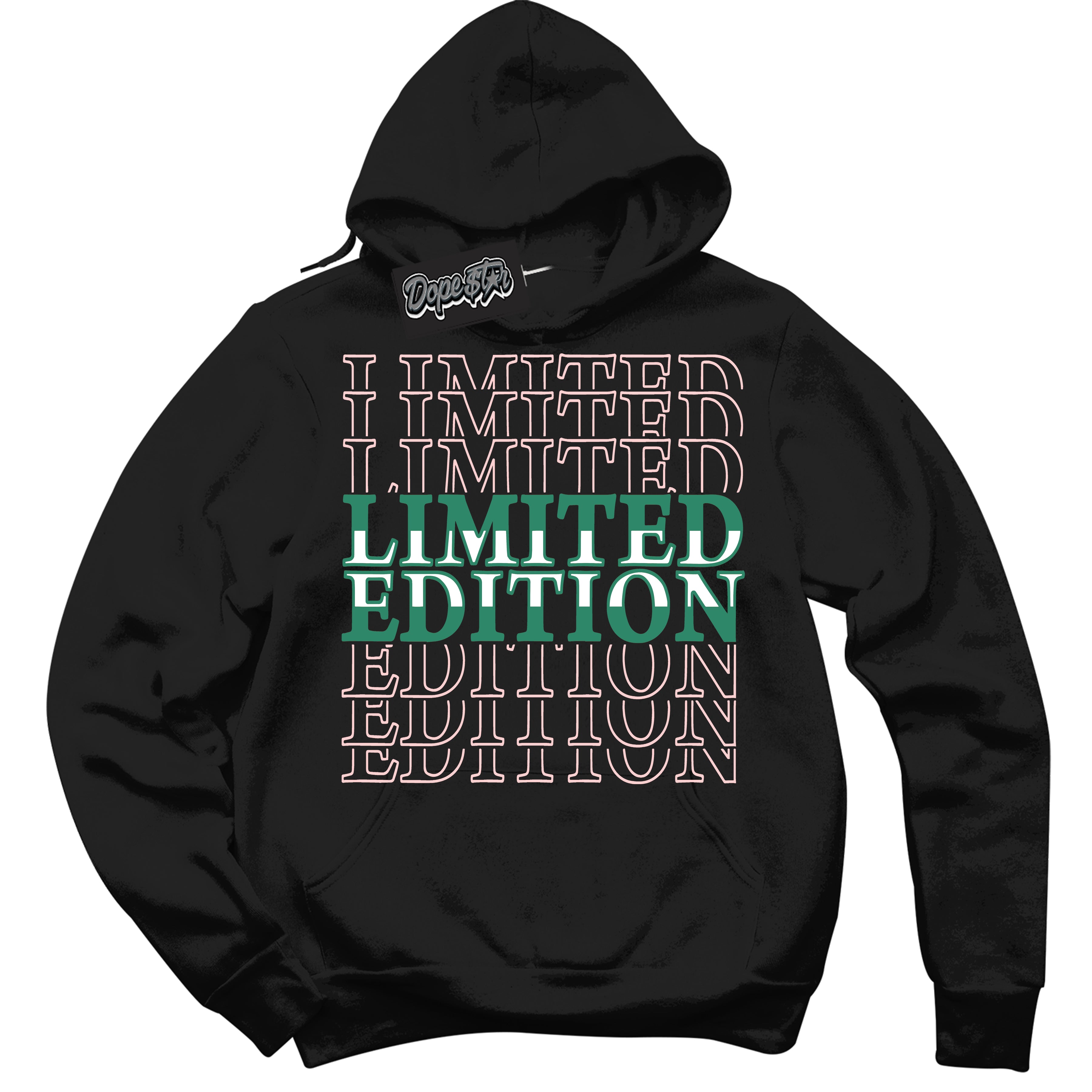 Cool Black Hoodie with “ Limited Edition ”  design that Perfectly Matches Malachite Dunks.