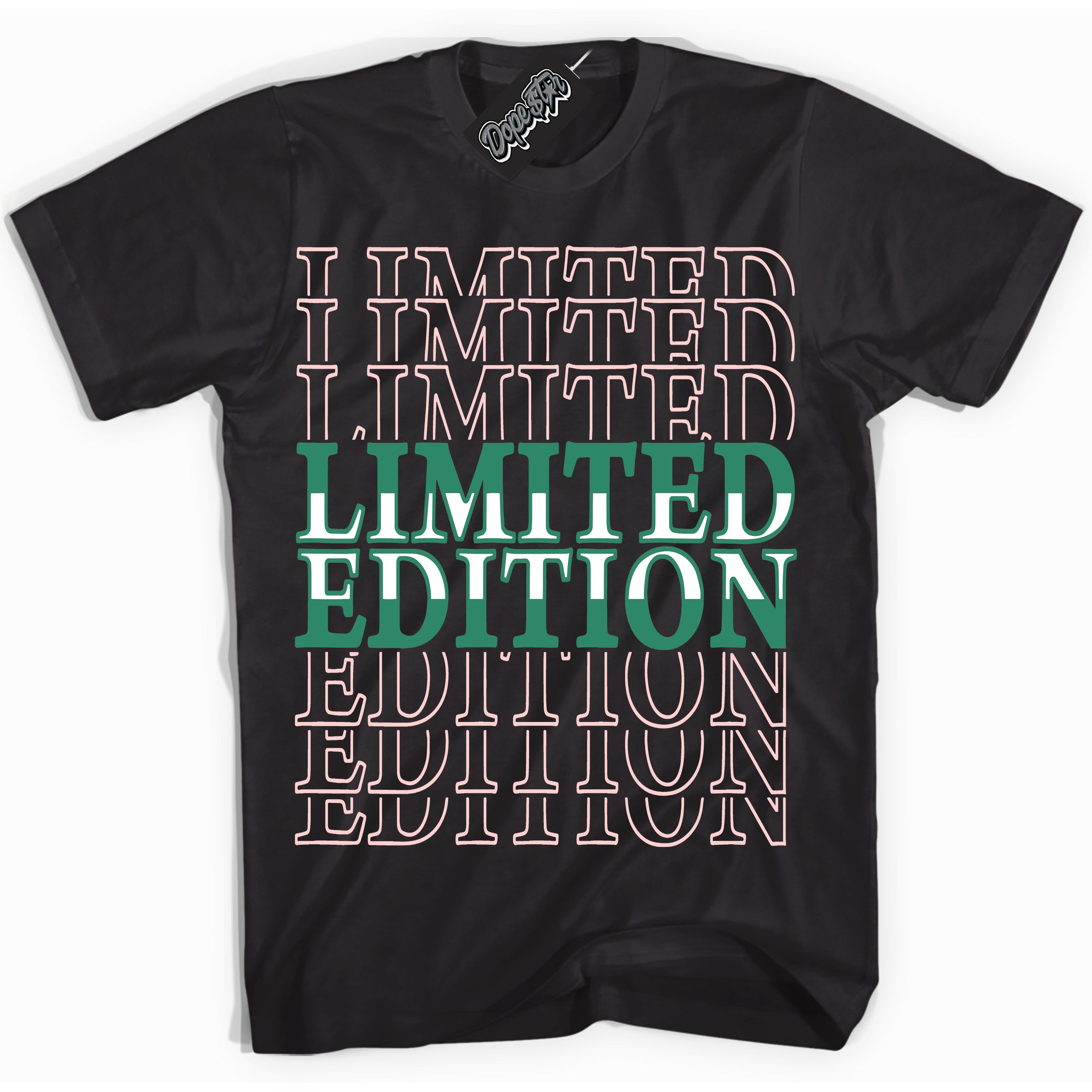 Cool Black Shirt with “ Limited Edition ” design that perfectly matches Malachite Dunks.