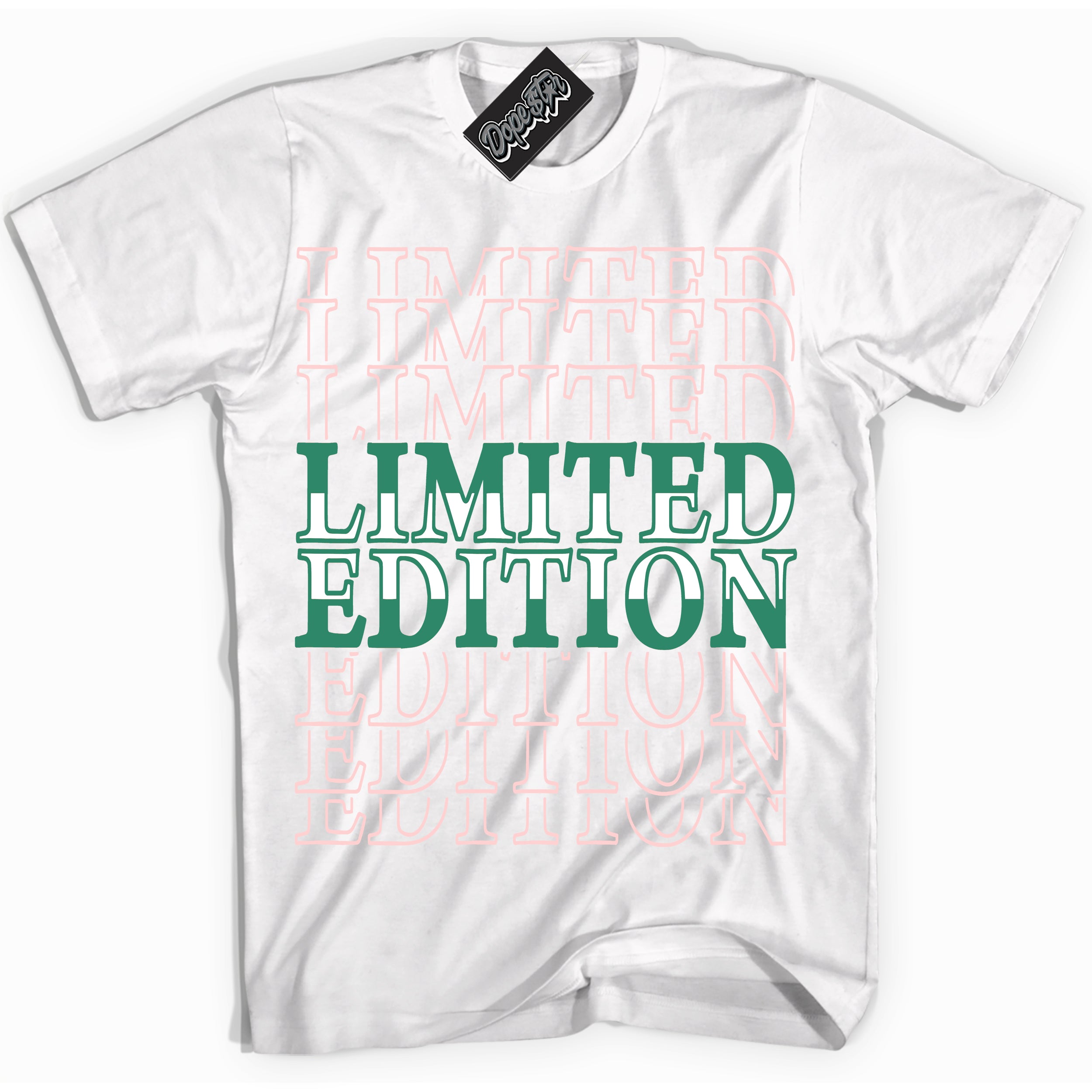 Cool White Shirt with “ Limited Edition ” design that perfectly matches Malachite Dunks.