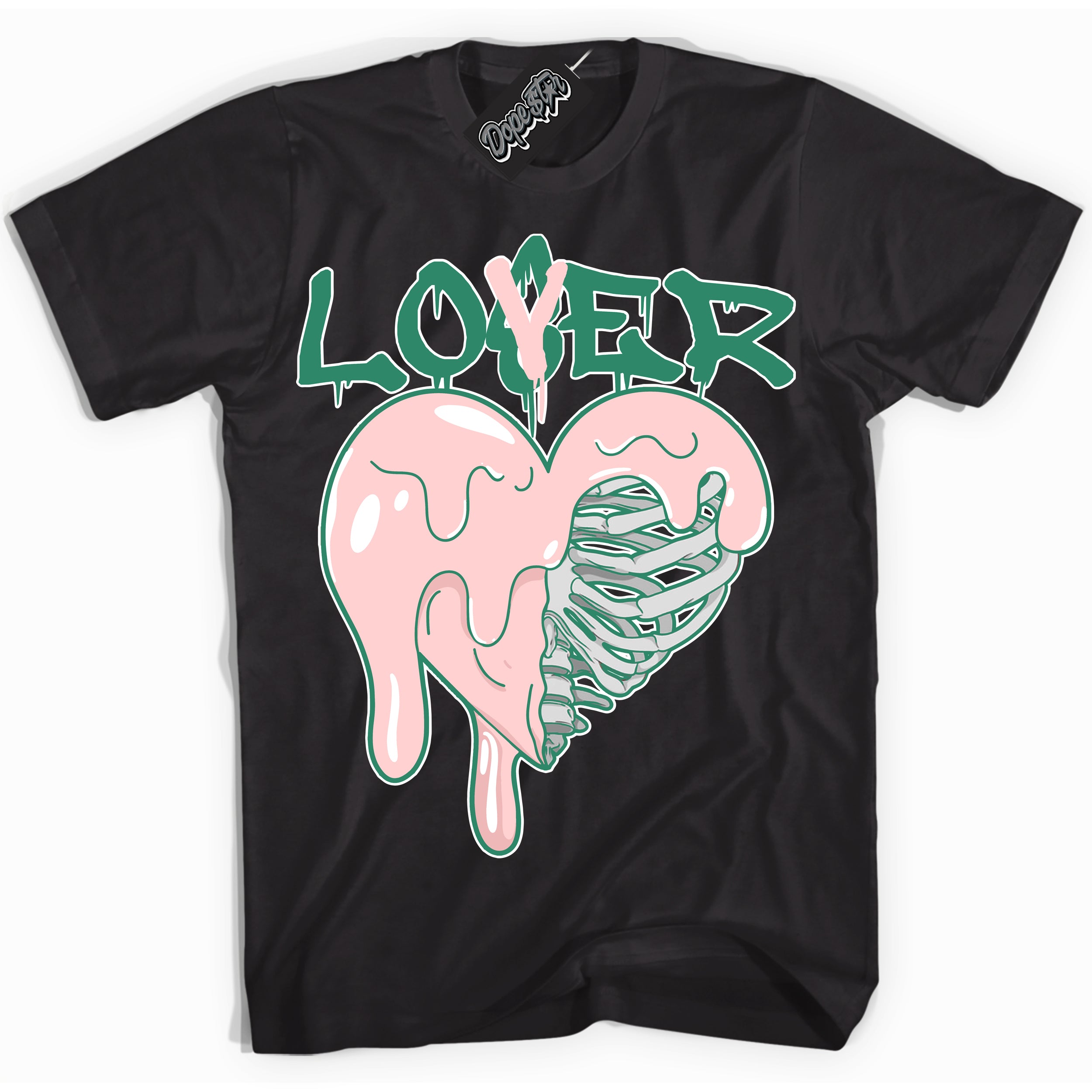 Cool Black Shirt with “ Lover Loser ” design that perfectly matches Malachite Dunks.