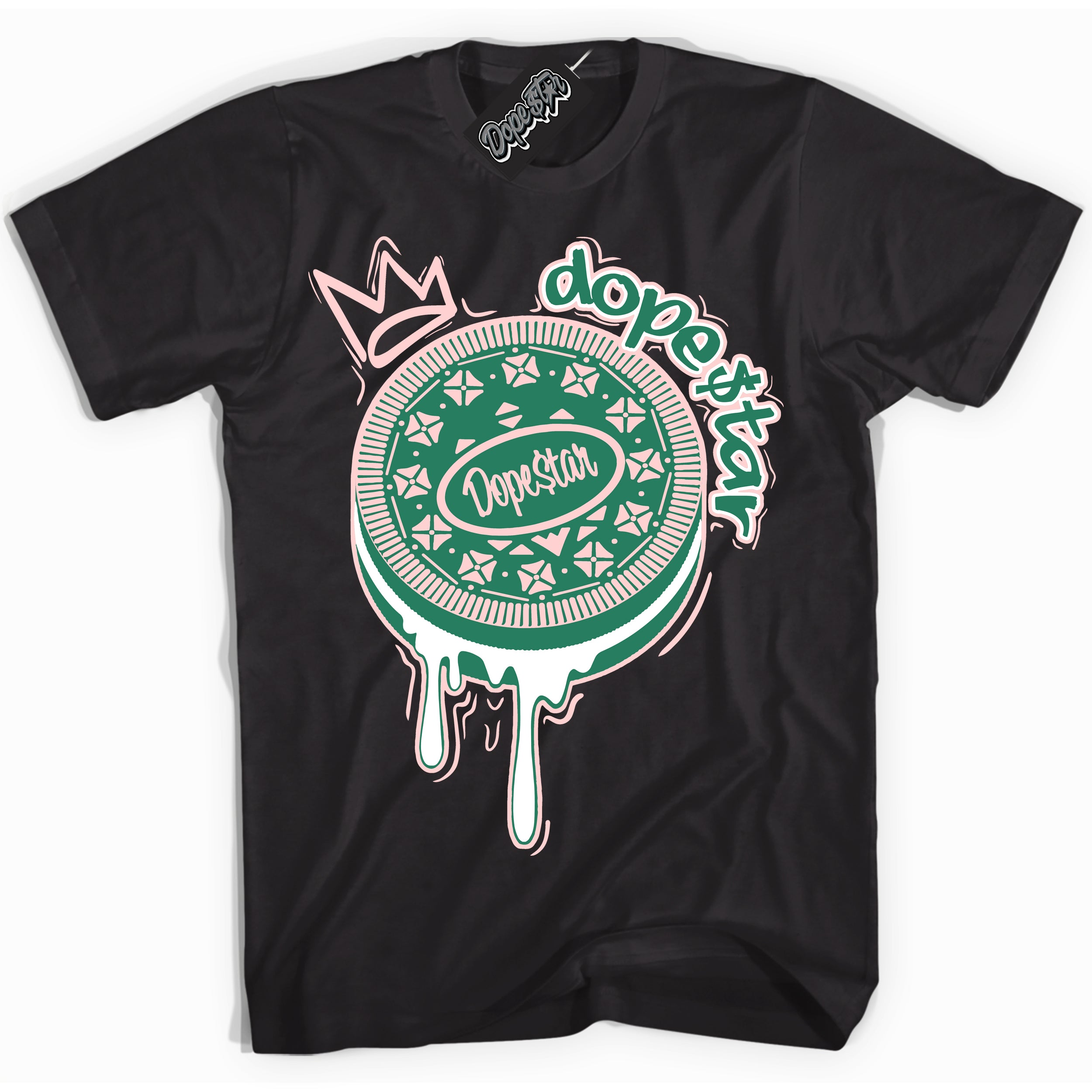 Cool Black Shirt with “ Oreo DS ” design that perfectly matches Malachite Dunks.