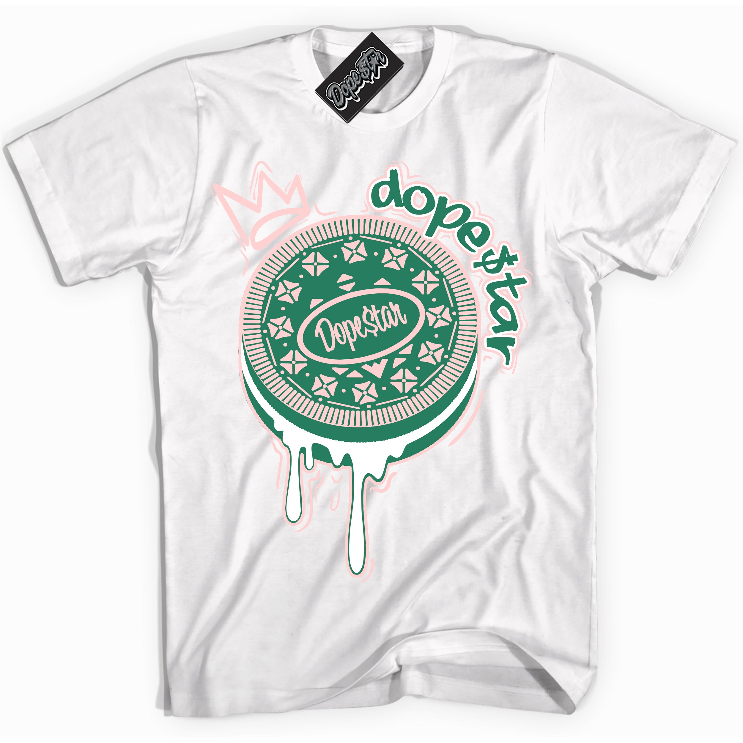 Cool White Shirt with “ Oreo DS ” design that perfectly matches Malachite Dunks.