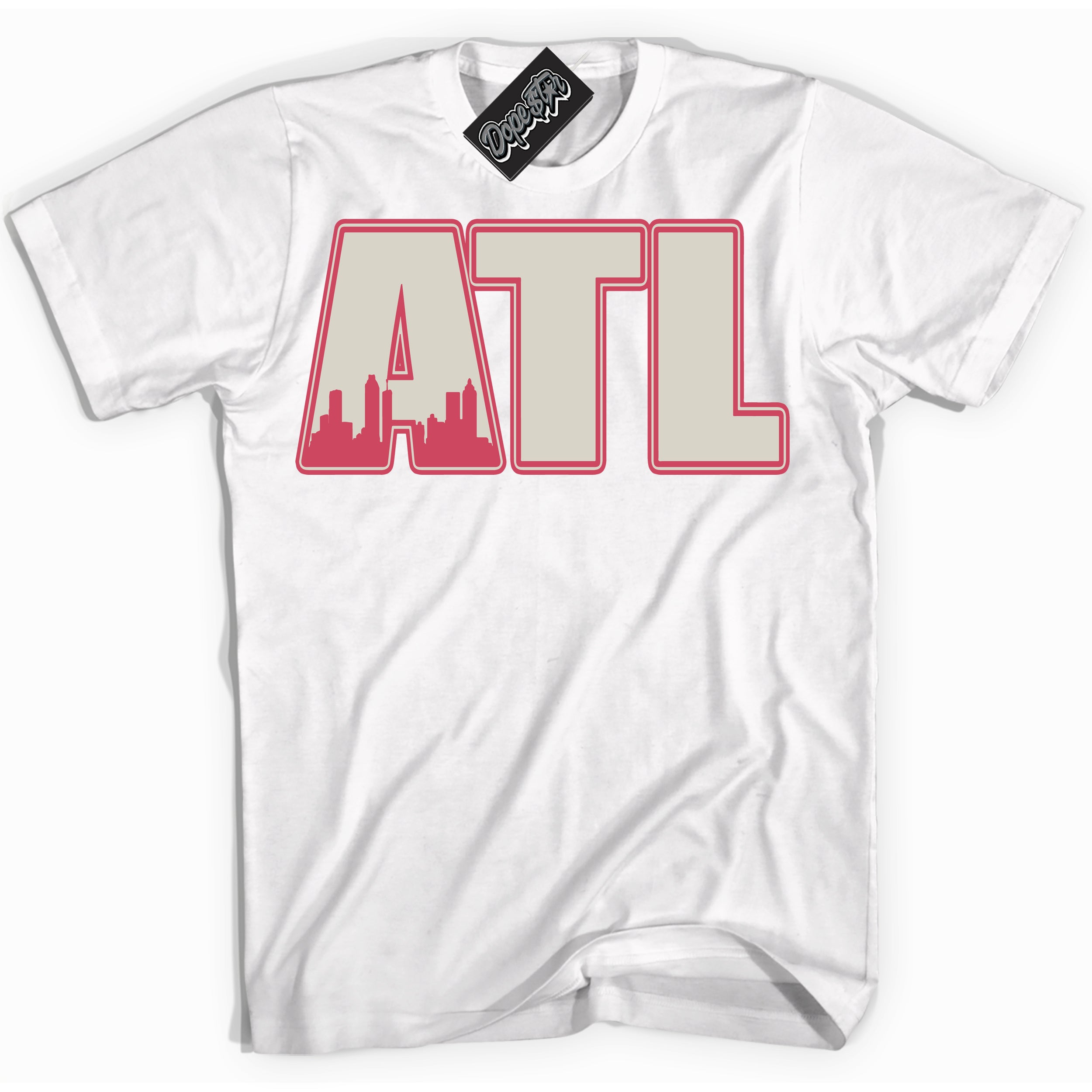 Cool White Shirt with “Atlanta” design that perfectly matches Next Nature Aster Pink Dunk.