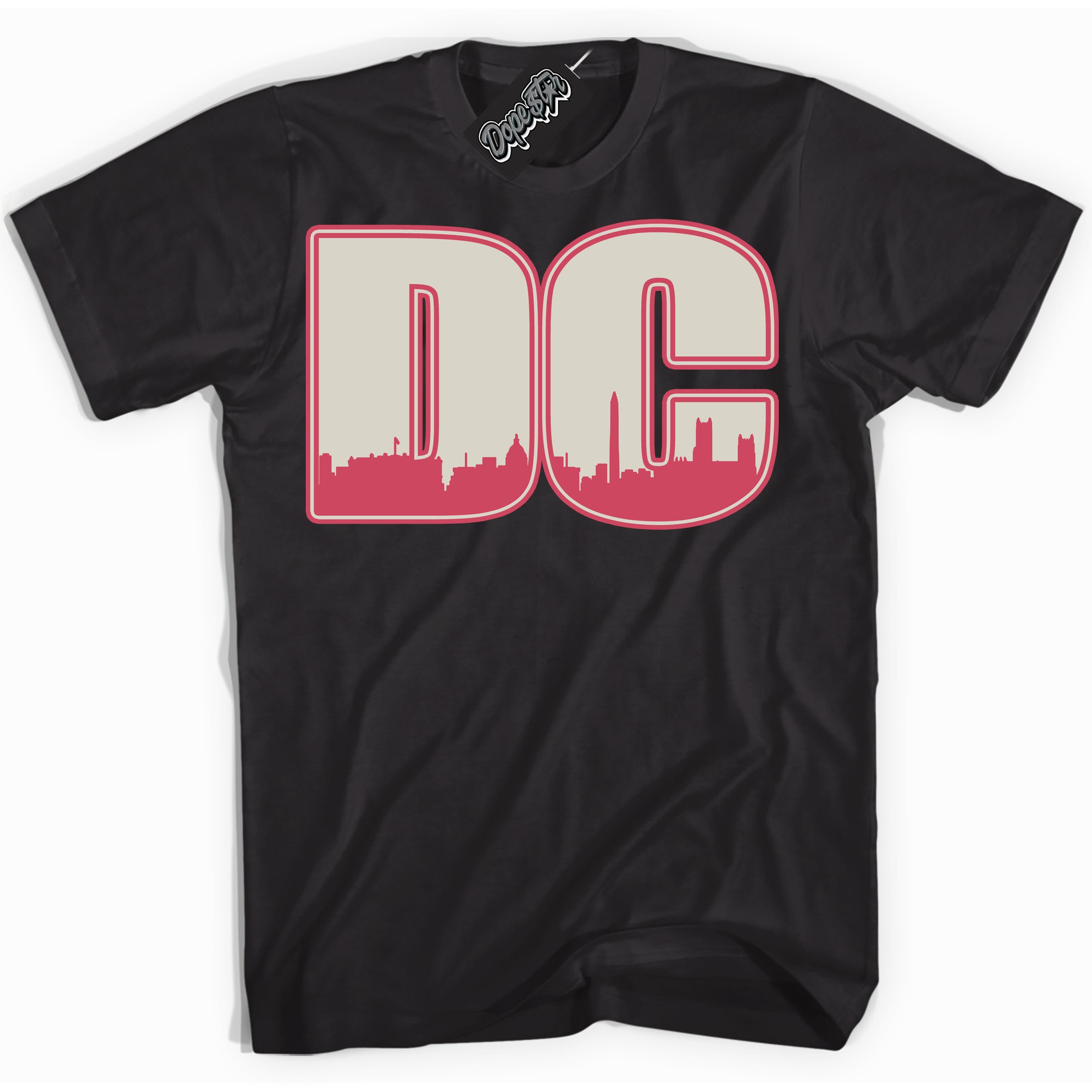 Cool Black Shirt with “DC” design that perfectly matches Next Nature Aster Pink Dunk.