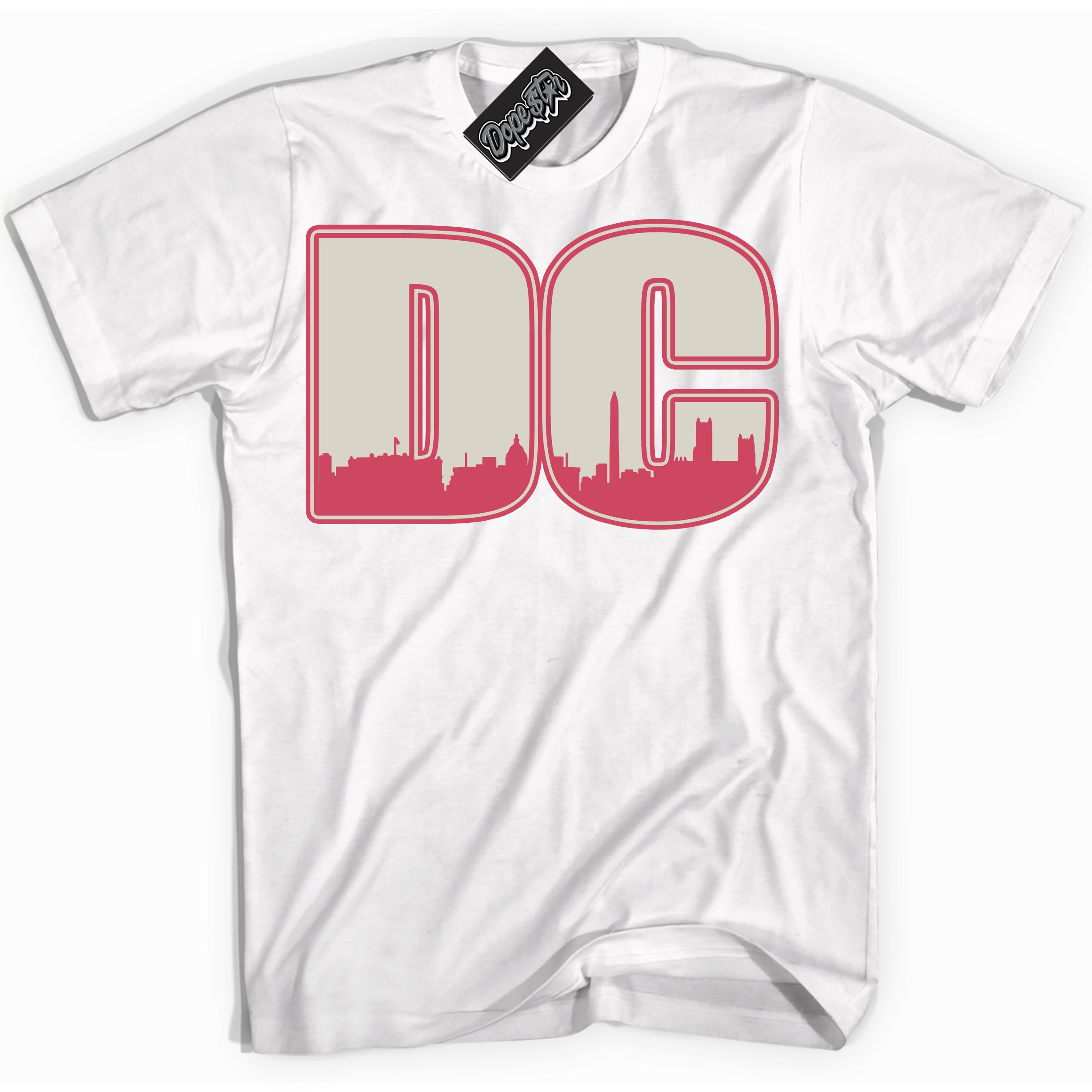 Cool White Shirt with “DC” design that perfectly matches Next Nature Aster Pink Dunk.