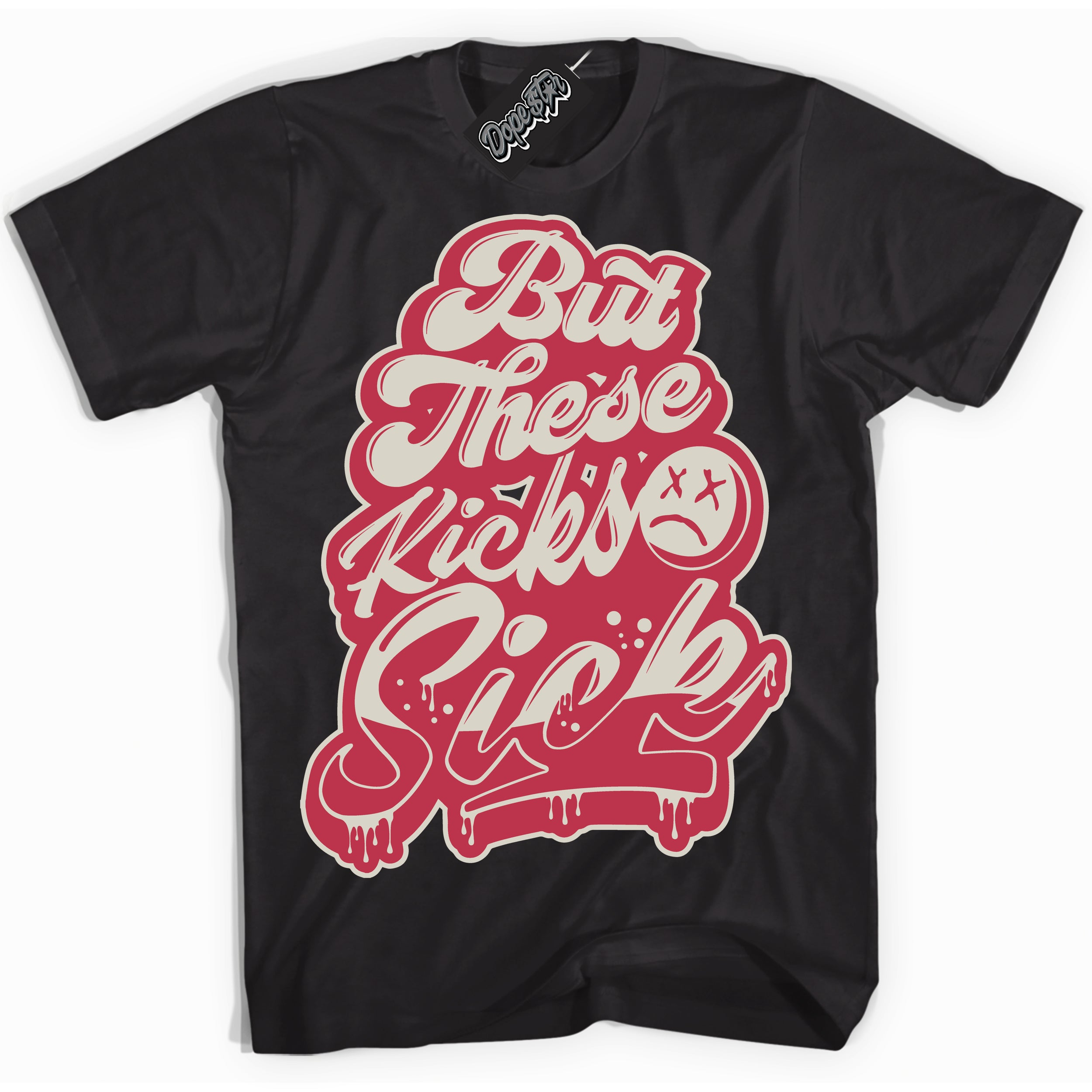 Cool Black Shirt with “Kick Sick” design that perfectly matches Next Nature Aster Pink Dunk.