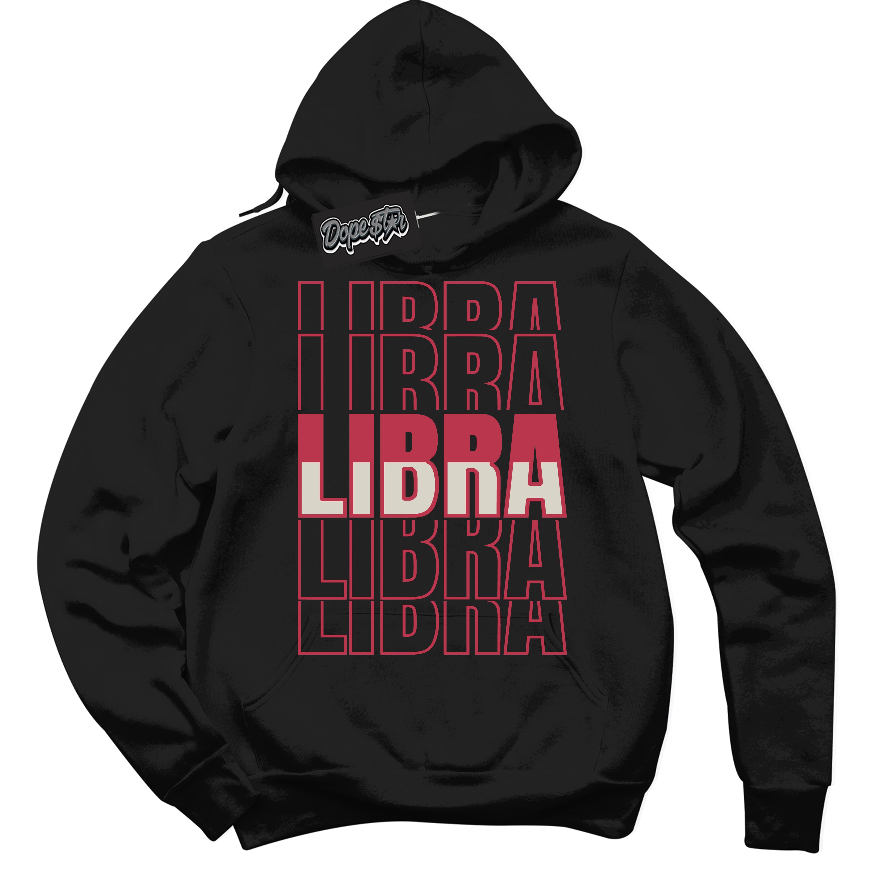 Cool Black Hoodie with “Libra” design that Perfectly Matches Next Nature Aster Pink Dunk.