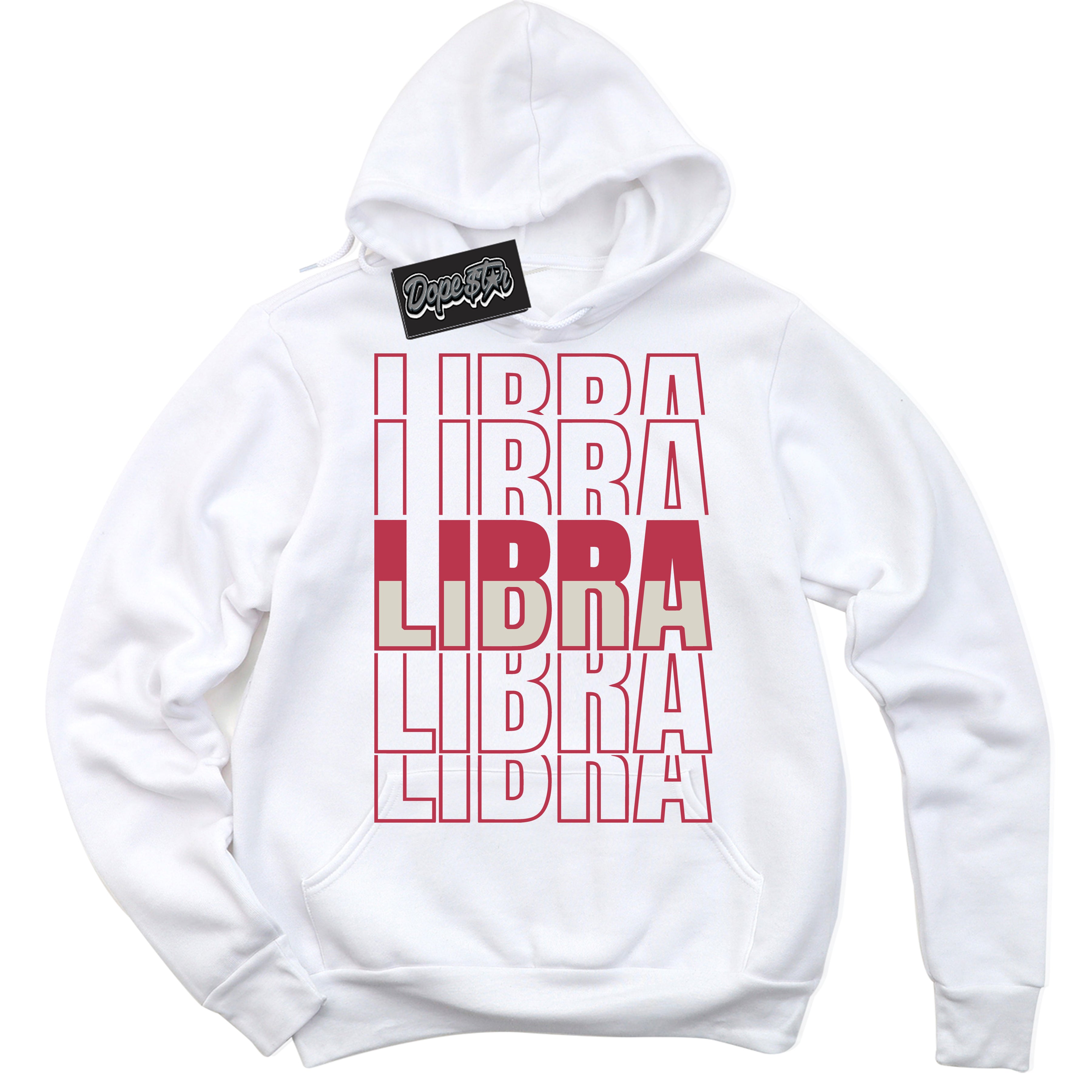 Cool White Hoodie with “Libra” design that Perfectly Matches Next Nature Aster Pink Dunk.