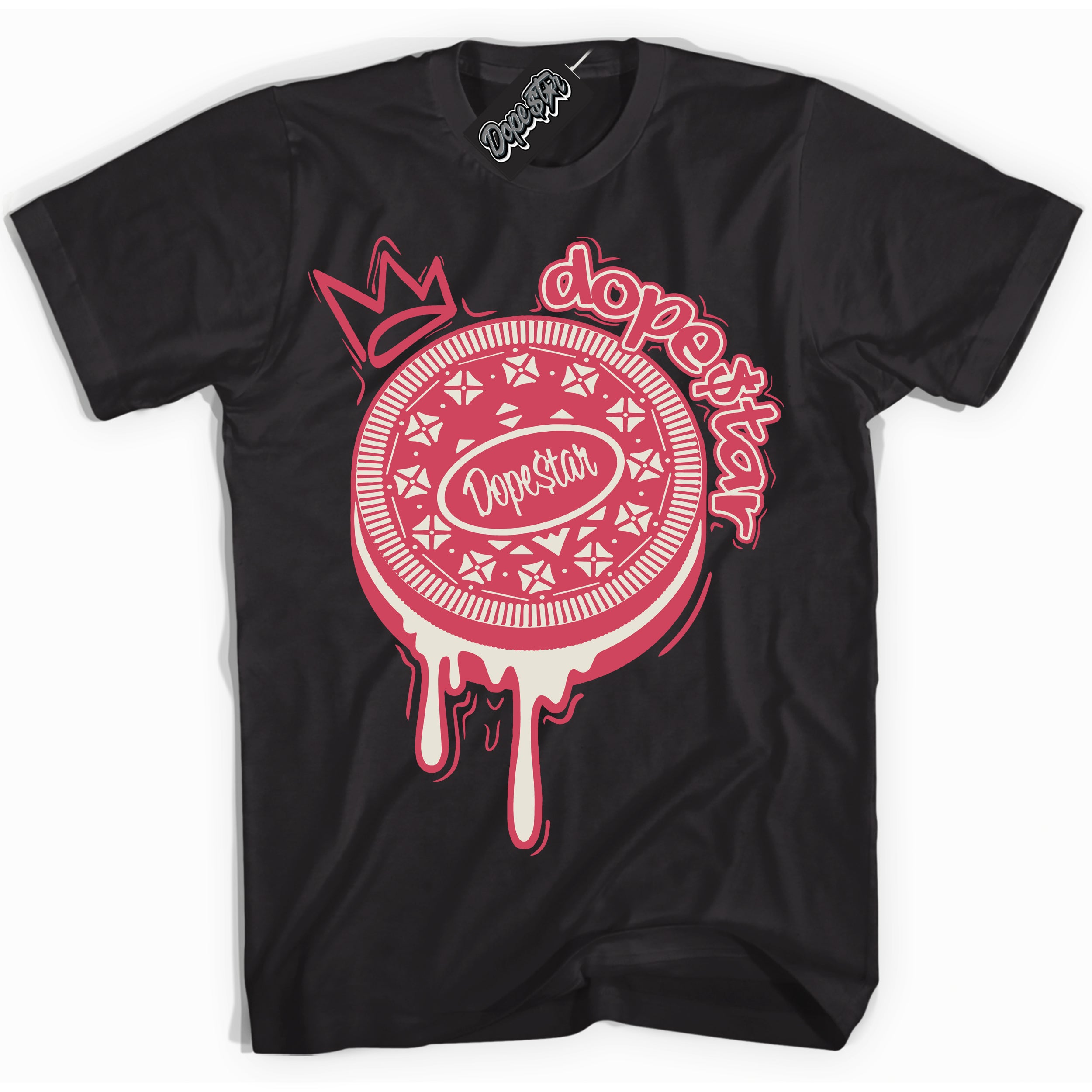 Cool Black Shirt with “Oreo DS” design that perfectly matches Next Nature Aster Pink Dunk.