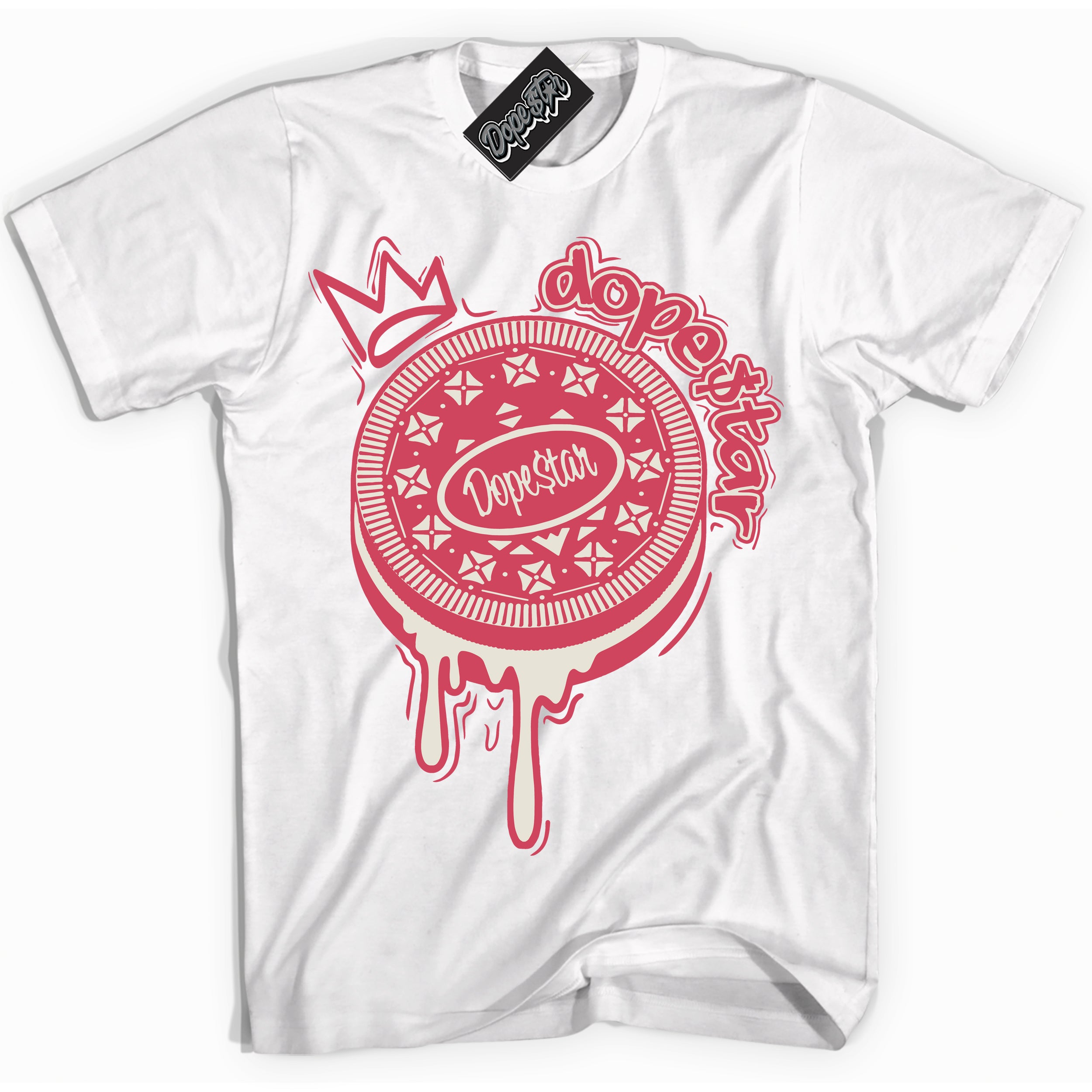 Cool White Shirt with “Oreo DS” design that perfectly matches Next Nature Aster Pink Dunk.