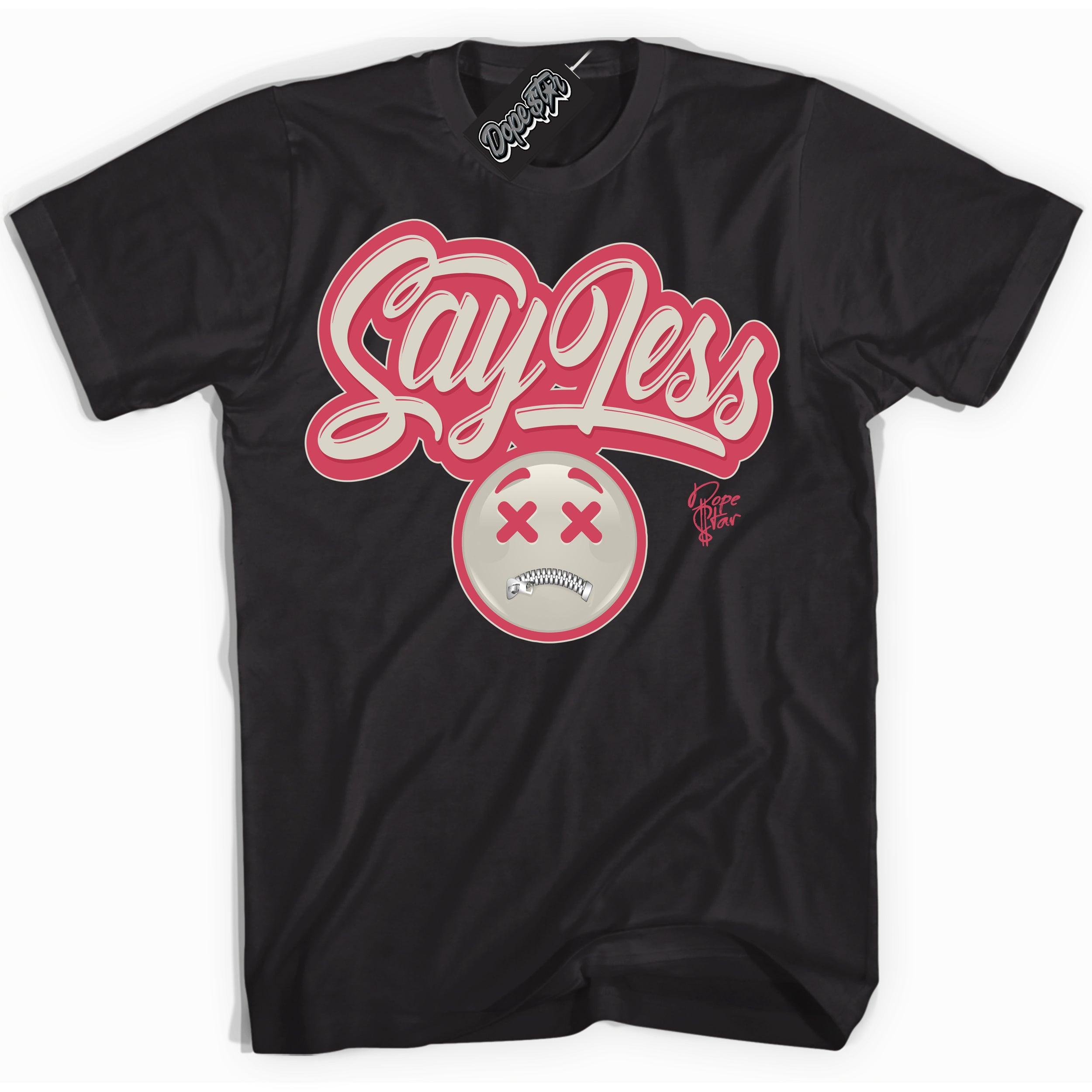 Cool Black Shirt with “Say Less” design that perfectly matches Next Nature Aster Pink Dunk.