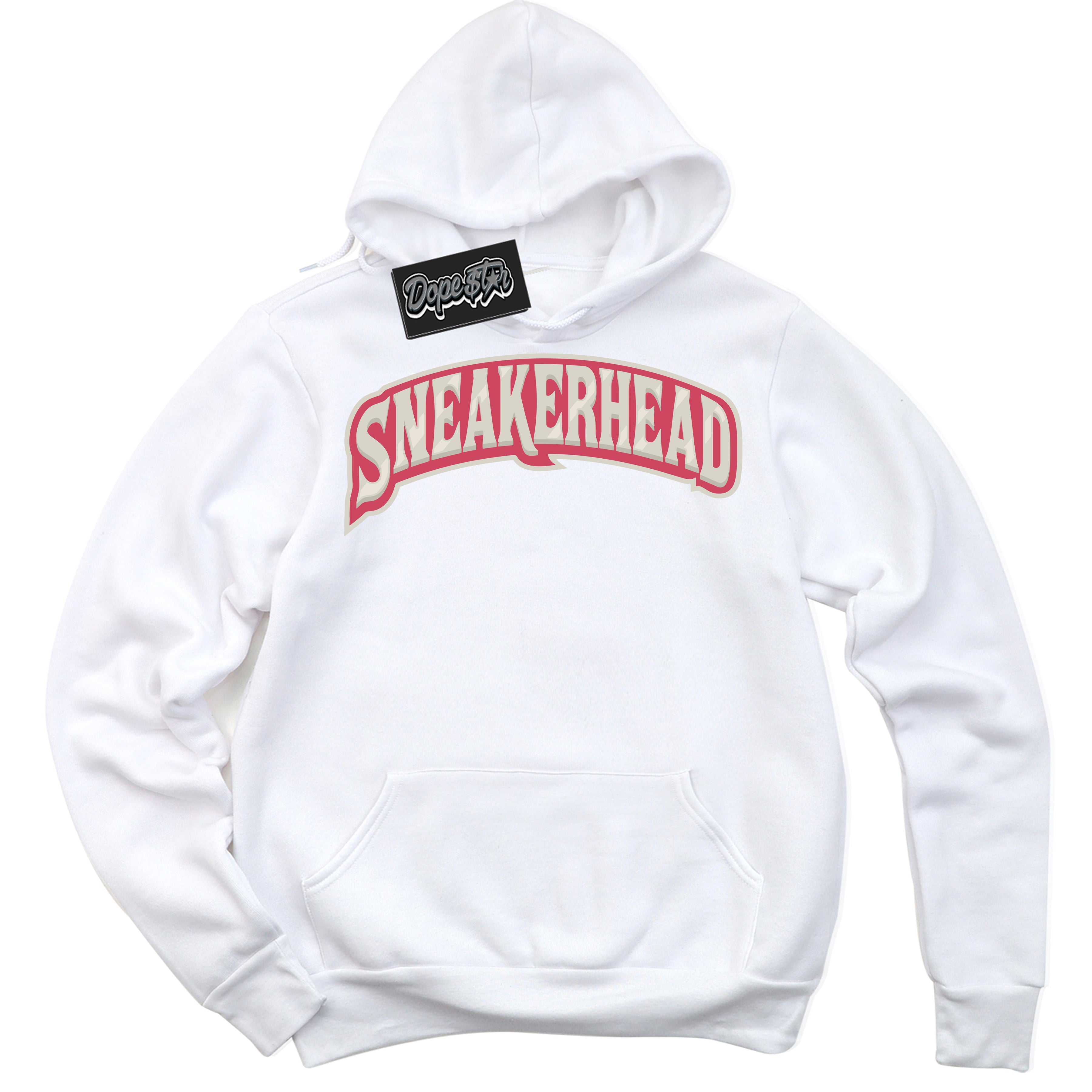 Cool White Hoodie with “Sneakerhead” design that Perfectly Matches Next Nature Aster Pink Dunk.