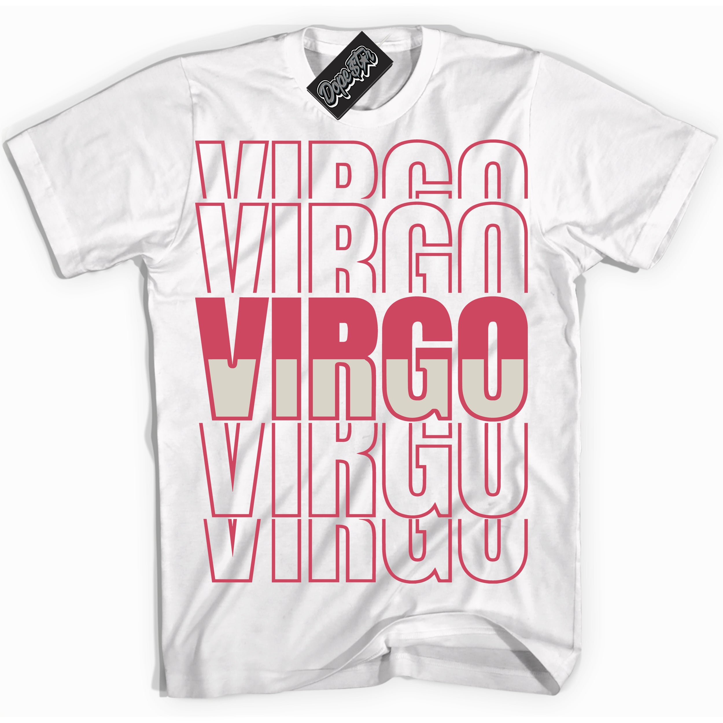 Cool White Shirt with “Virgo” design that perfectly matches Next Nature Aster Pink Dunk.