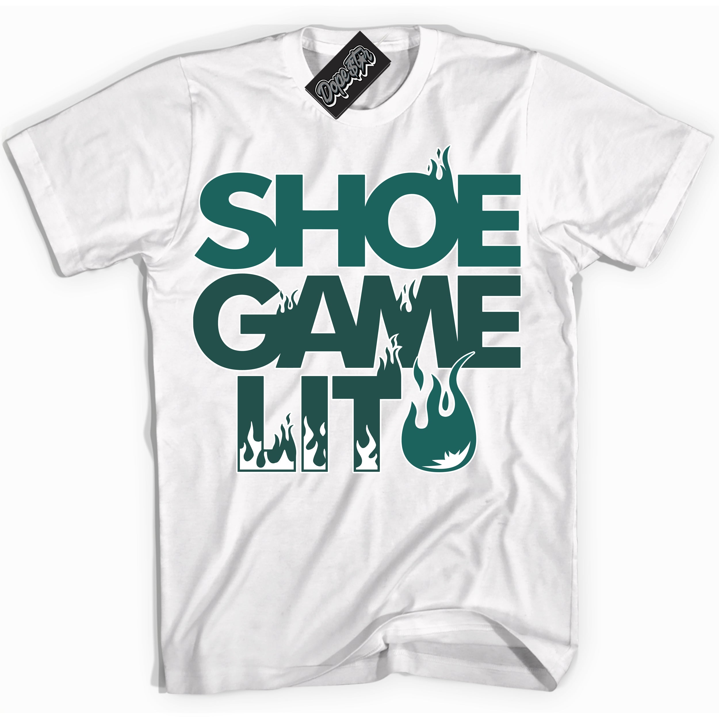 Cool White Shirt with “ Shoe Game Lit ” design that perfectly matches Next Nature Bicoastal Sneakers.