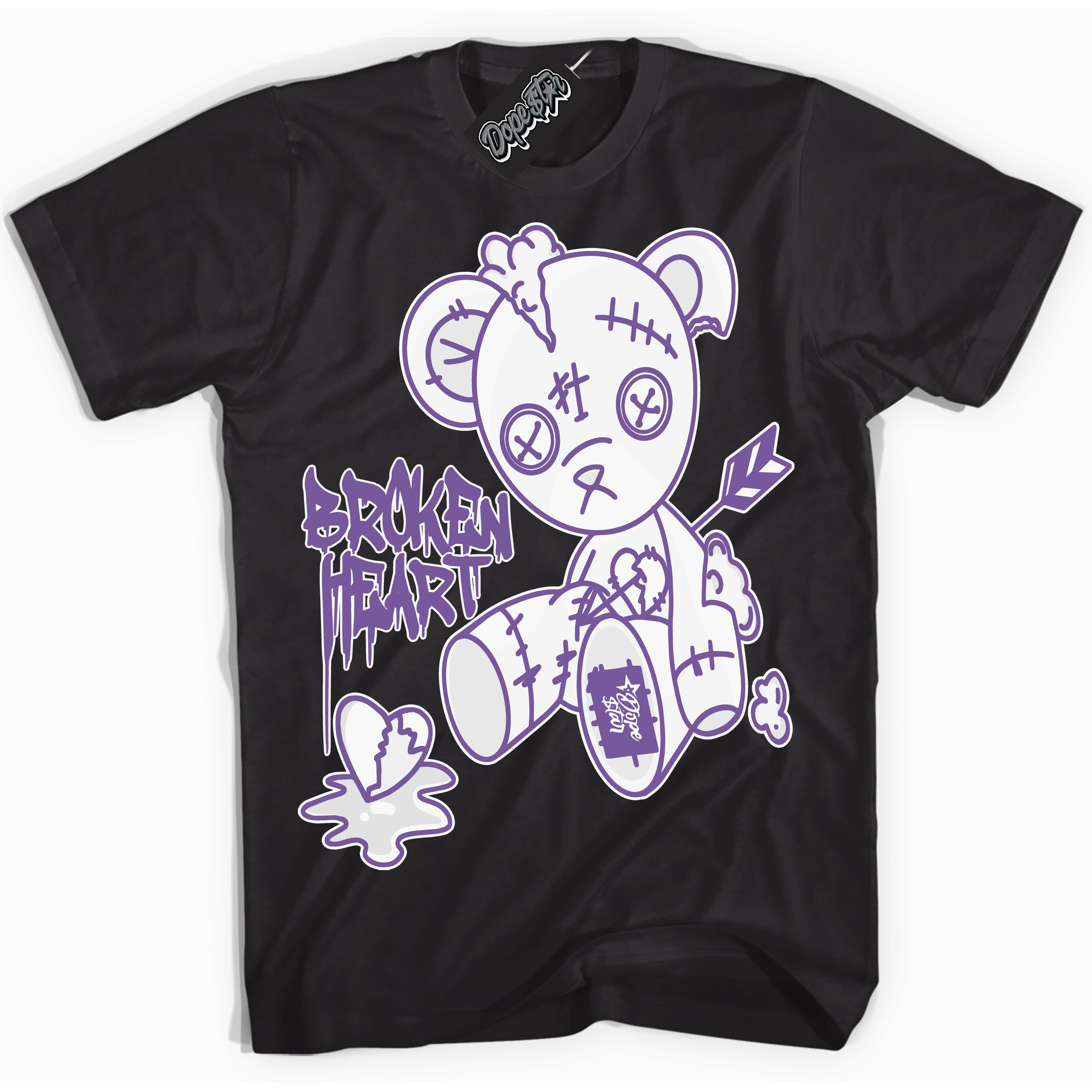 Cool Black Shirt with “Broken Heart Bear” design that perfectly matches Next Nature Black Raspberry.