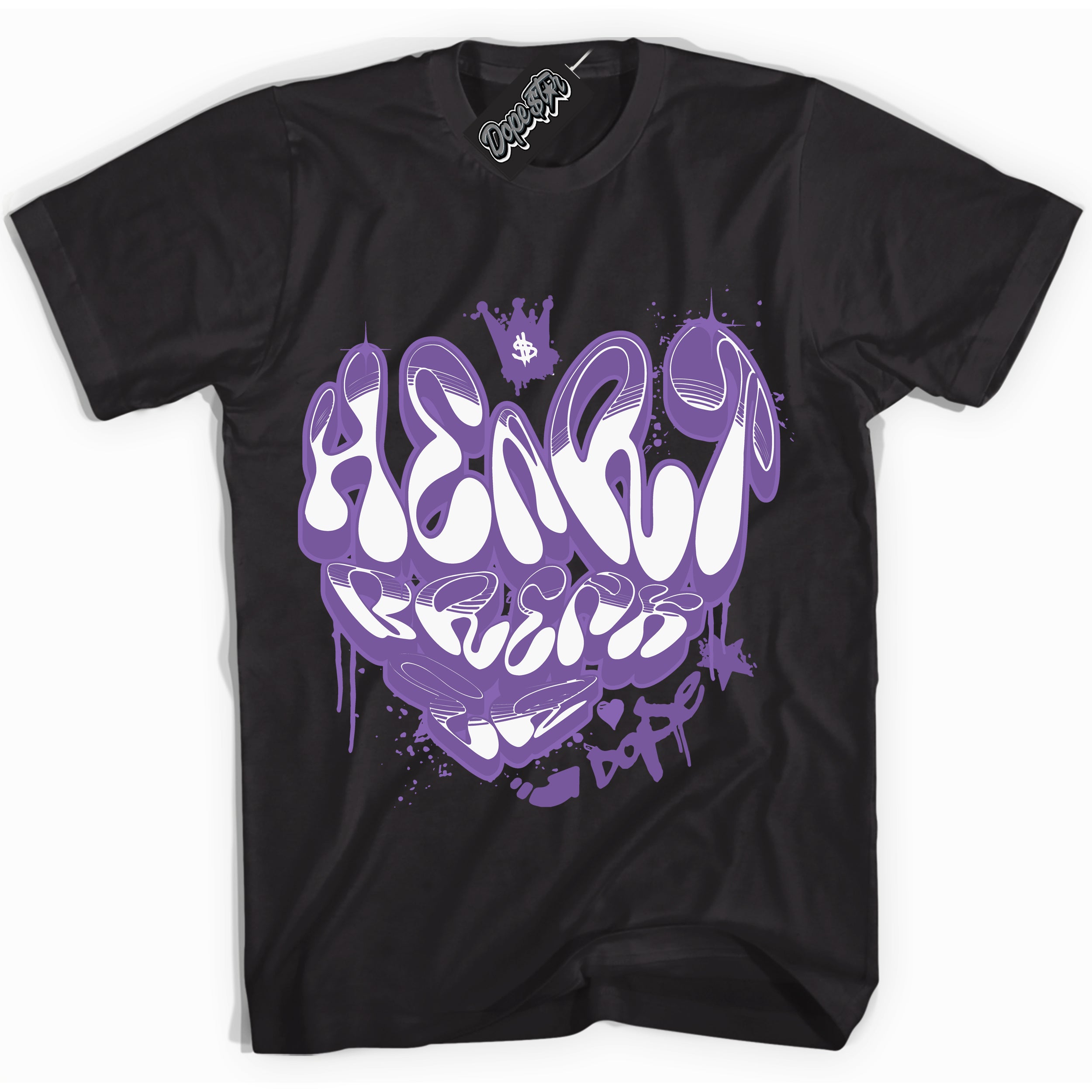 Cool Black Shirt with “Heartbreaker Graffiti” design that perfectly matches Next Nature Black Raspberry.